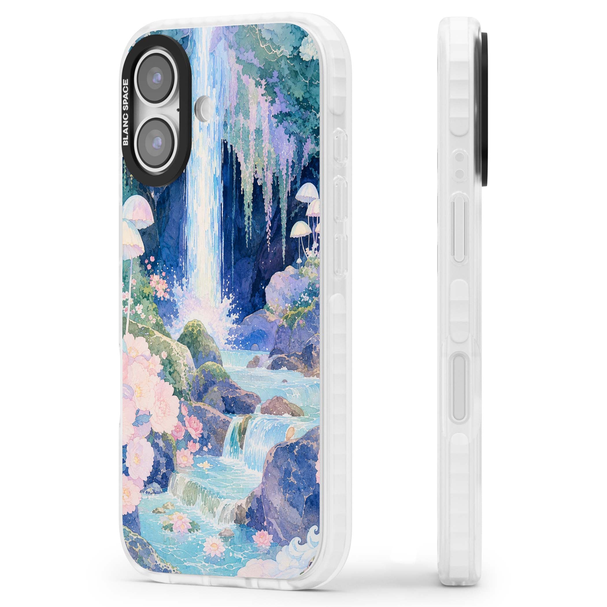 Mystic Waterfall art iPhone case | Impact Magsafe case for iPhone 17