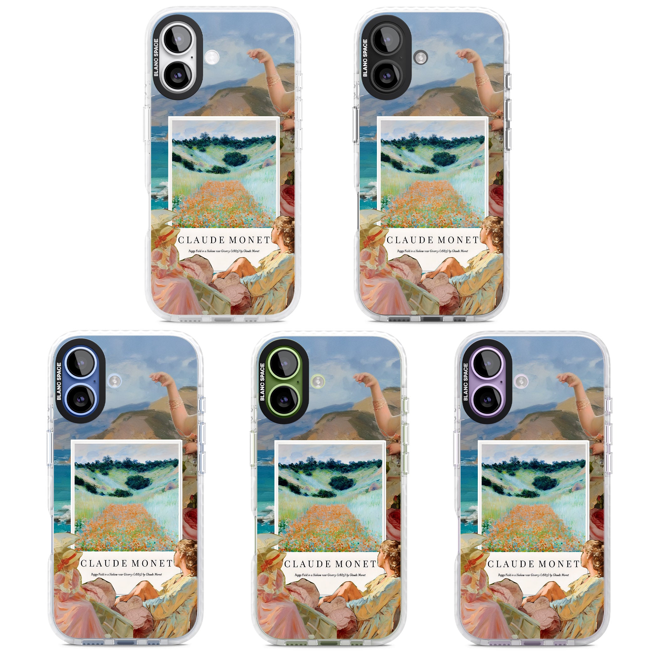 Monet Poppy Field iPhone 17 Impact Pro Clear Phone Case APT Impact Protection