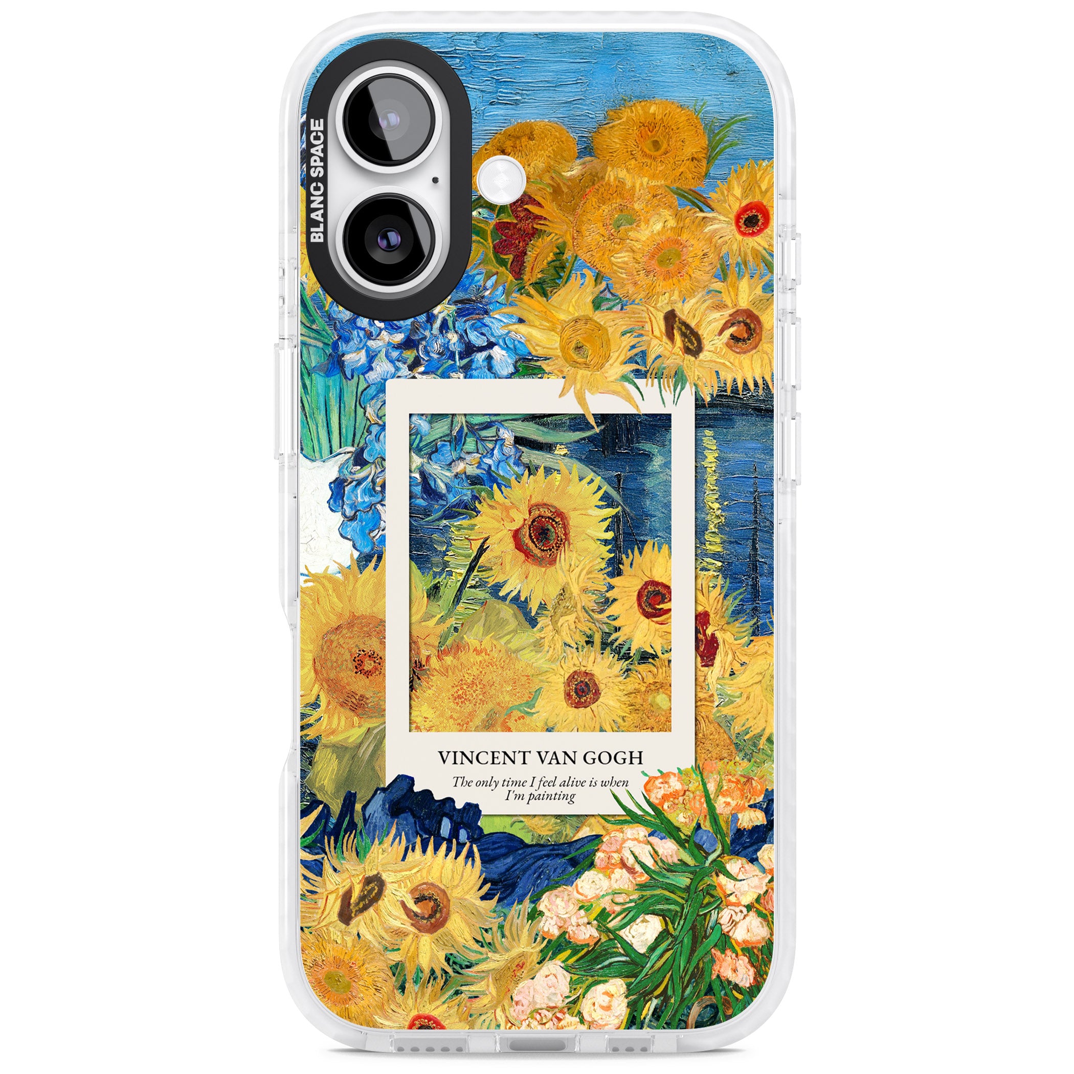 Van Gogh Sunflowers iPhone 17 Impact Pro Clear Phone Case