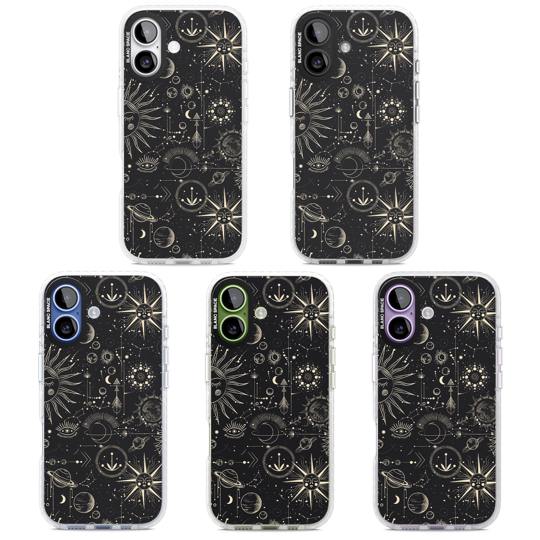 Cosmic Suns And Planets iPhone 17 Impact Pro Clear Phone Case APT Impact Protection