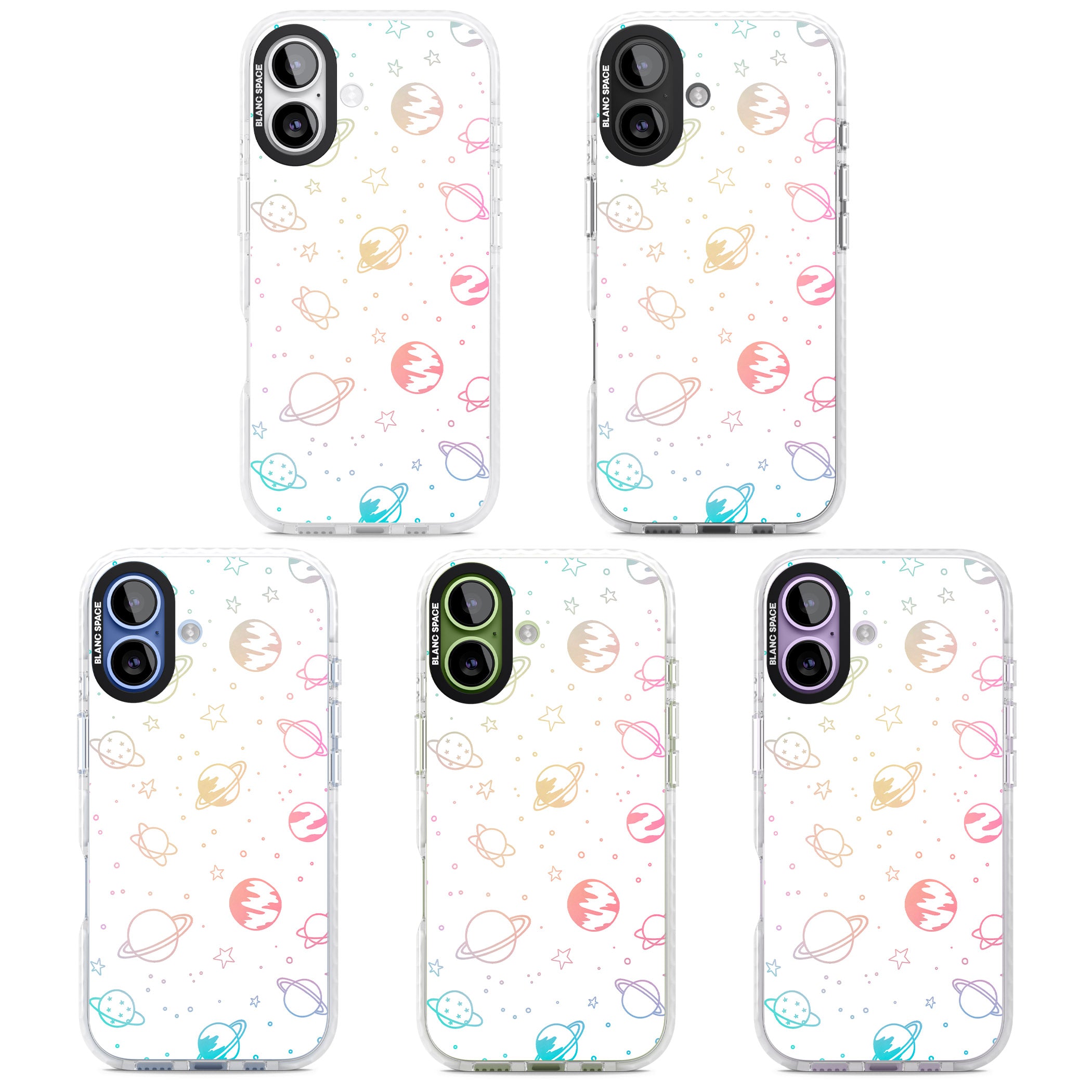 Pastel Cosmic Galaxy iPhone 17 Impact Pro Clear Phone Case APT Impact Protection