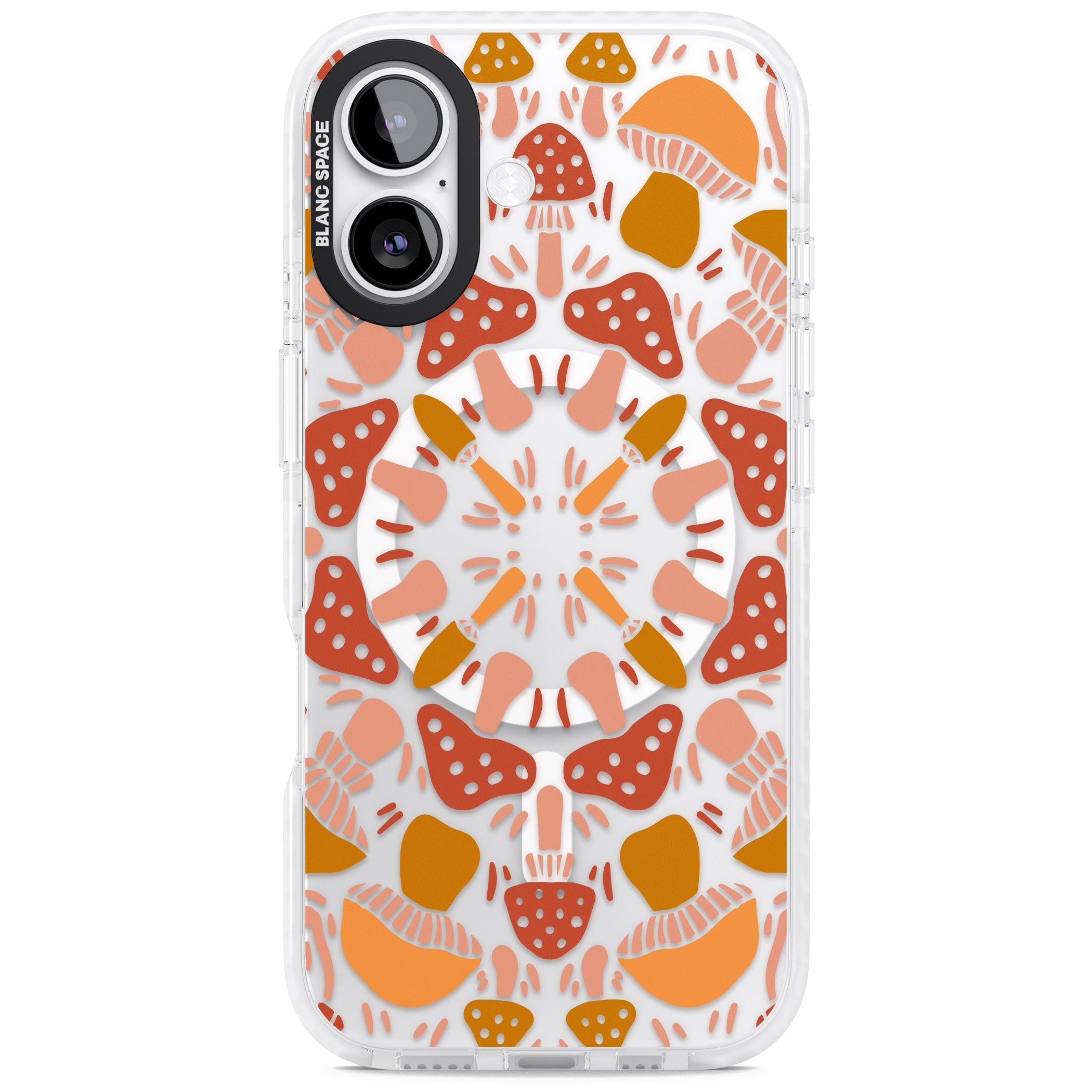 Mushroom Medley iPhone 17 Impact Pro Clear Phone Case