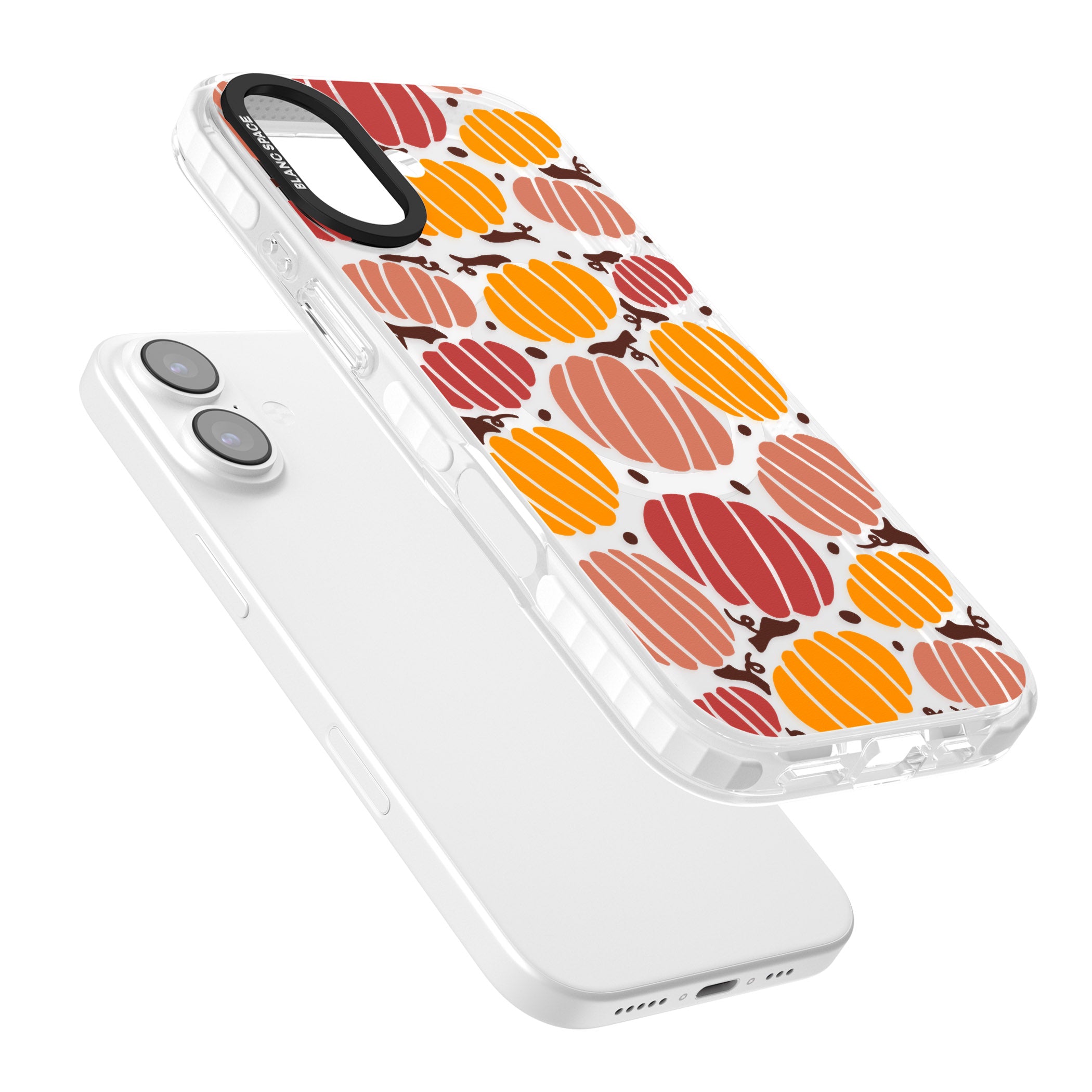 Autumn Pumpkin Patch iPhone 17 Impact Pro Clear Phone Case Colours