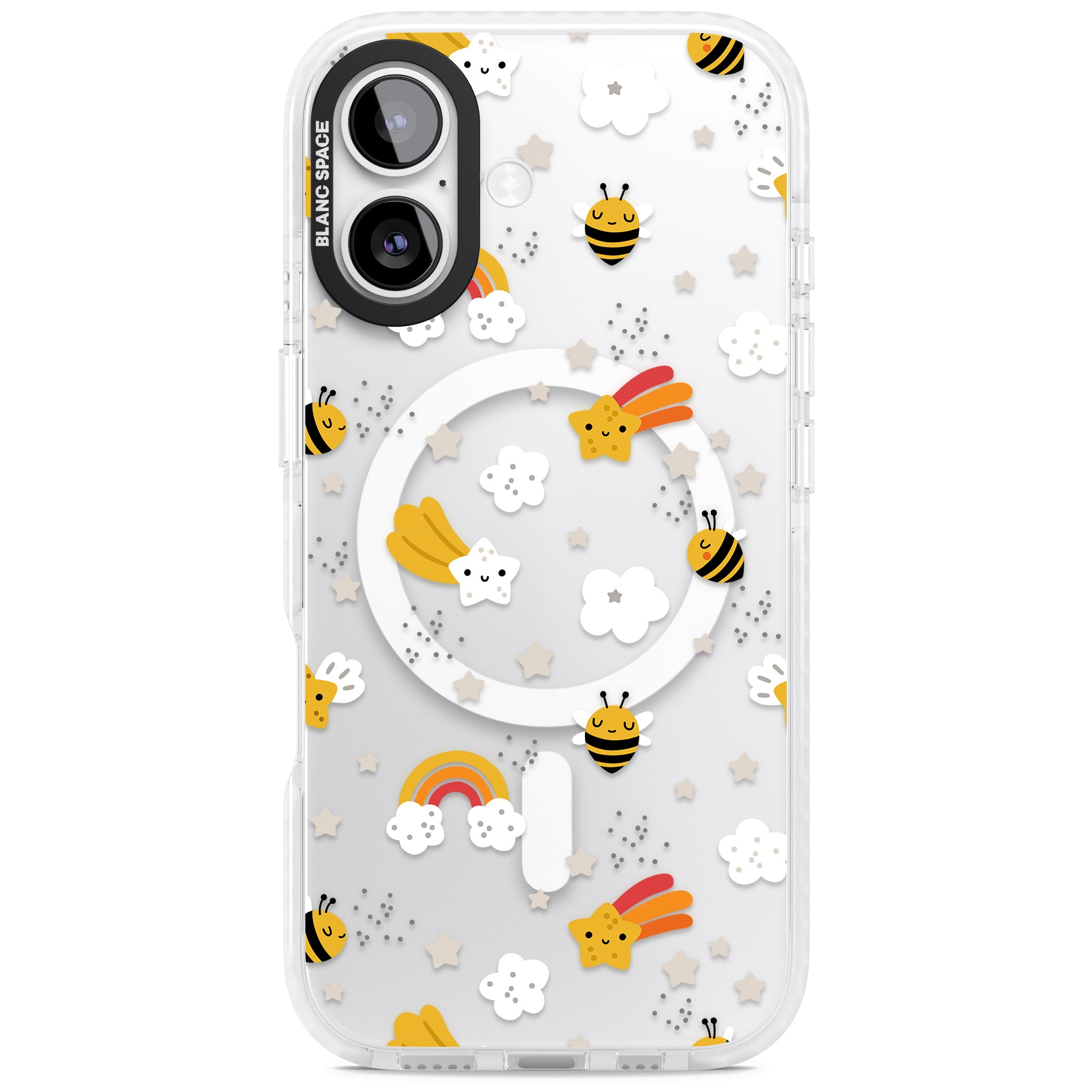 Busy Bee iPhone 17 Impact Pro Clear Phone Case
