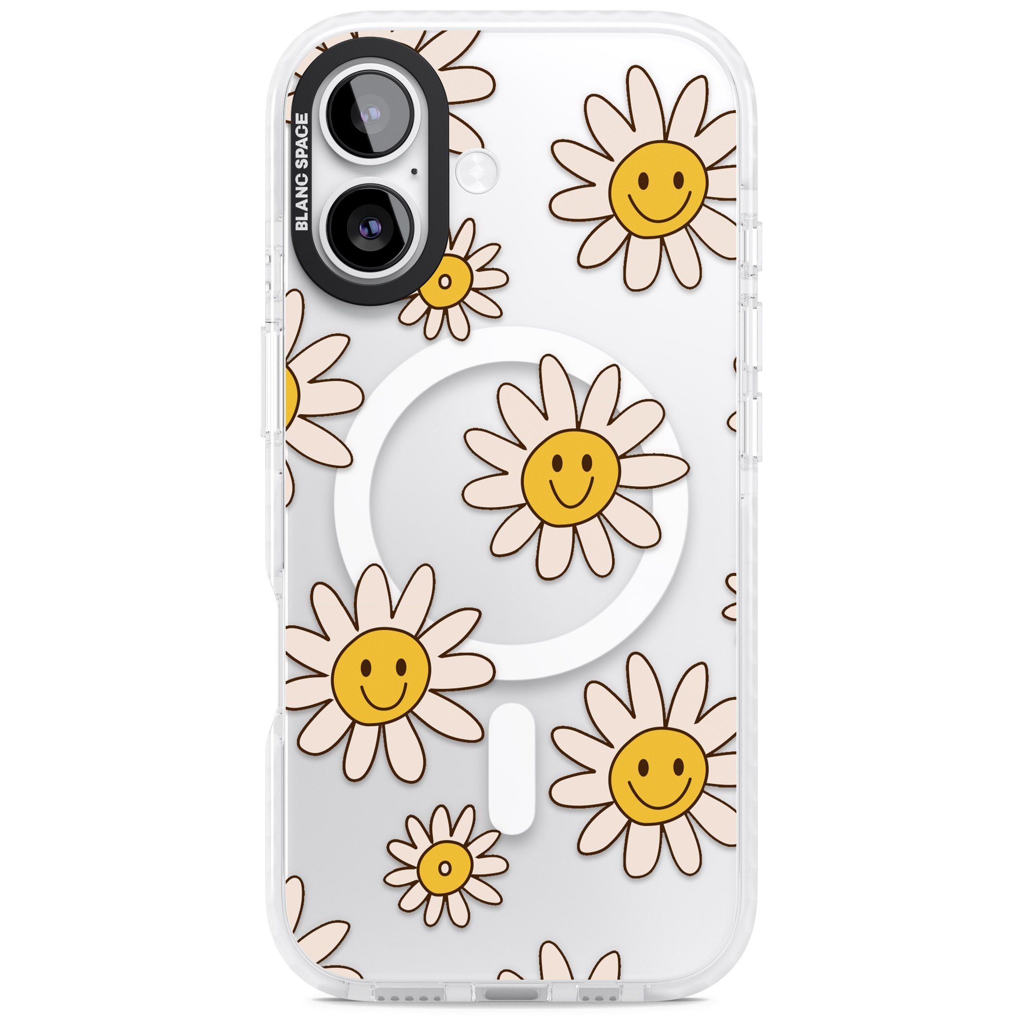 Daisy Faces iPhone 17 Impact Pro Clear Phone Case