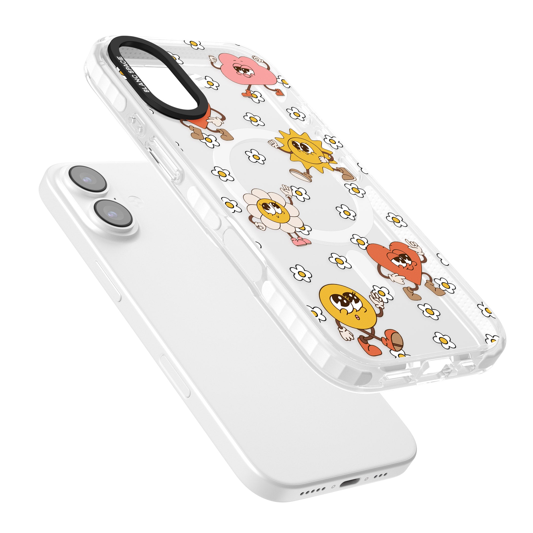 Daisies & Friends iPhone 17 Impact Pro Clear Phone Case Colours