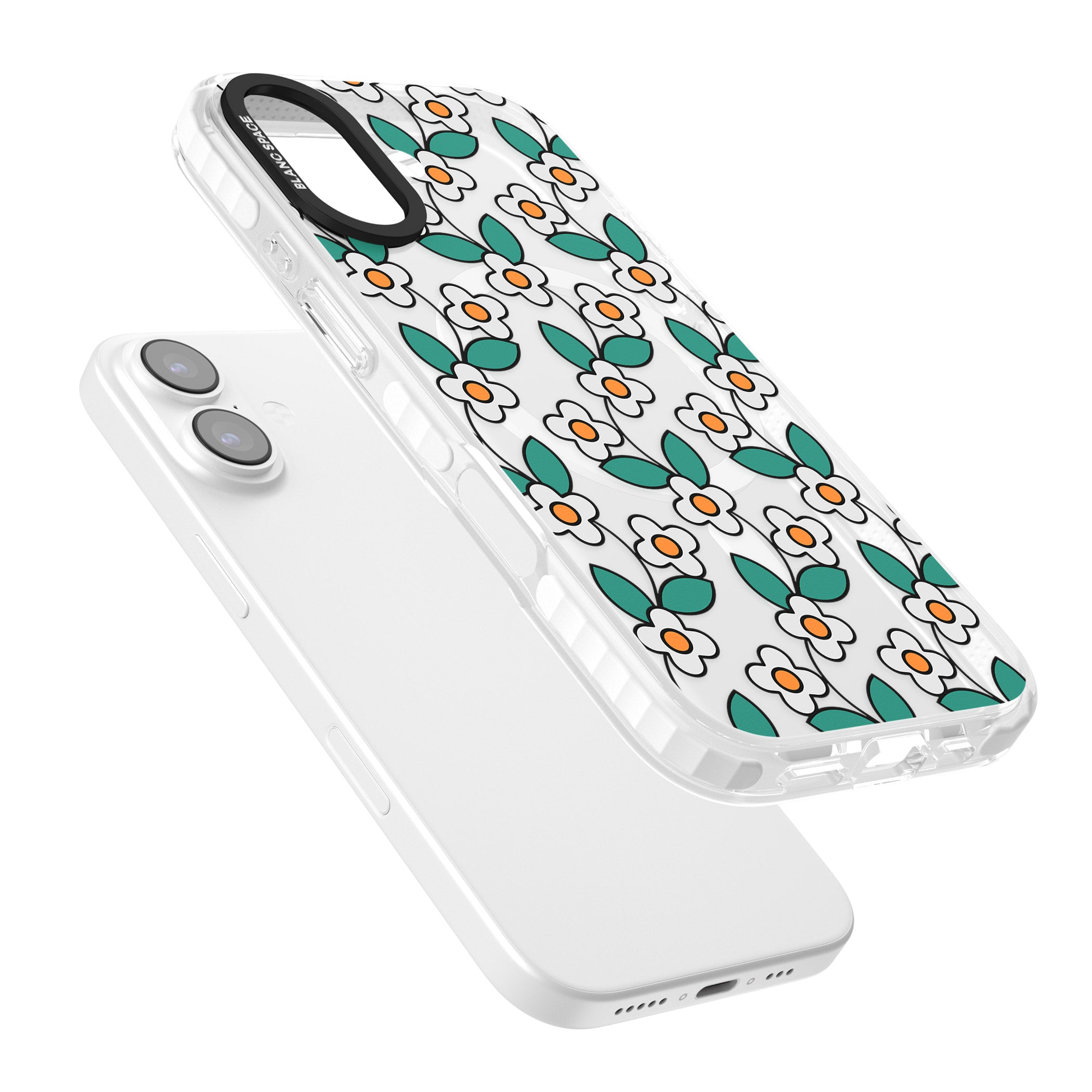 Spring Daisies iPhone 17 Impact Pro Clear Phone Case Colours