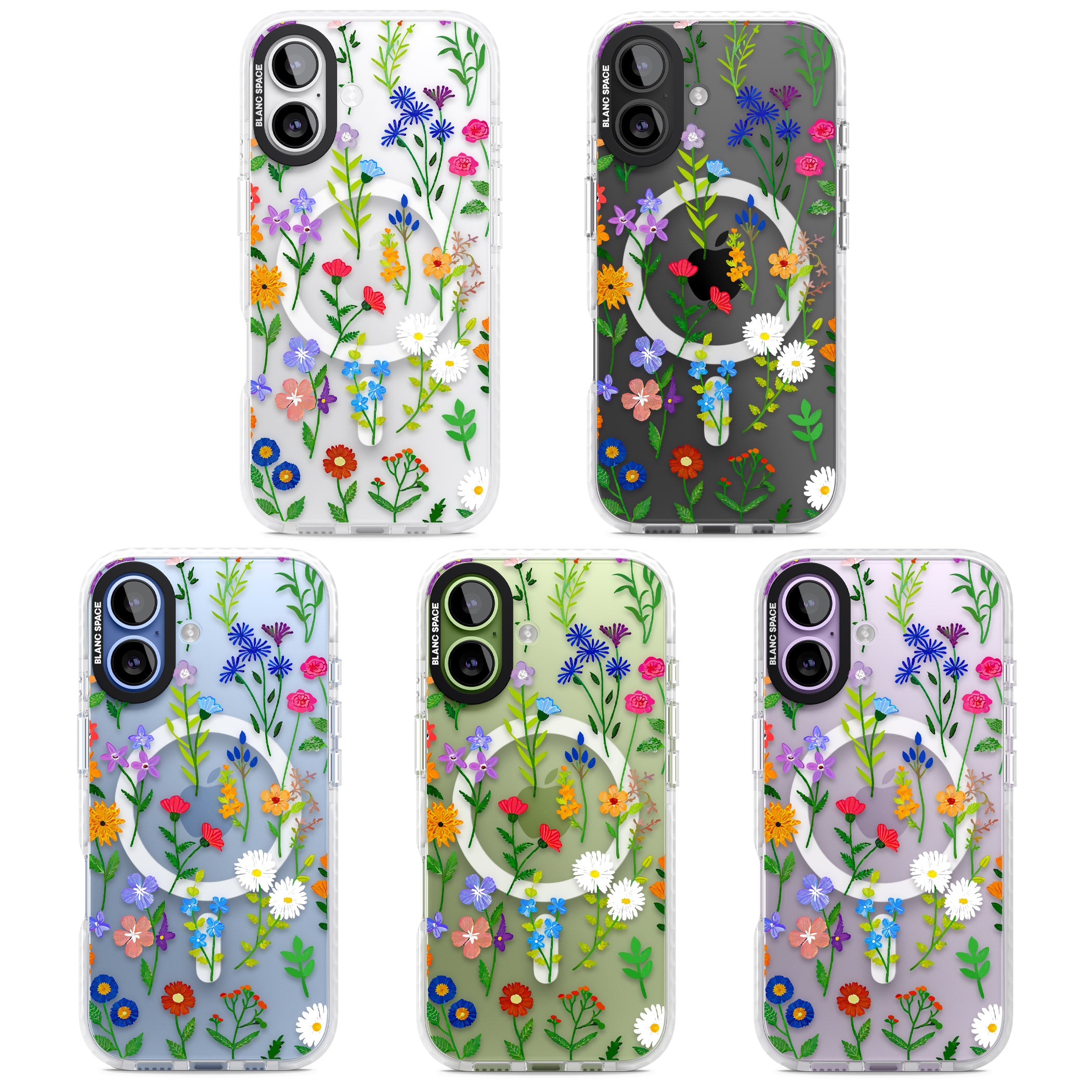 Wildflower Garden iPhone 17 Impact Pro Clear Phone Case APT Impact Protection