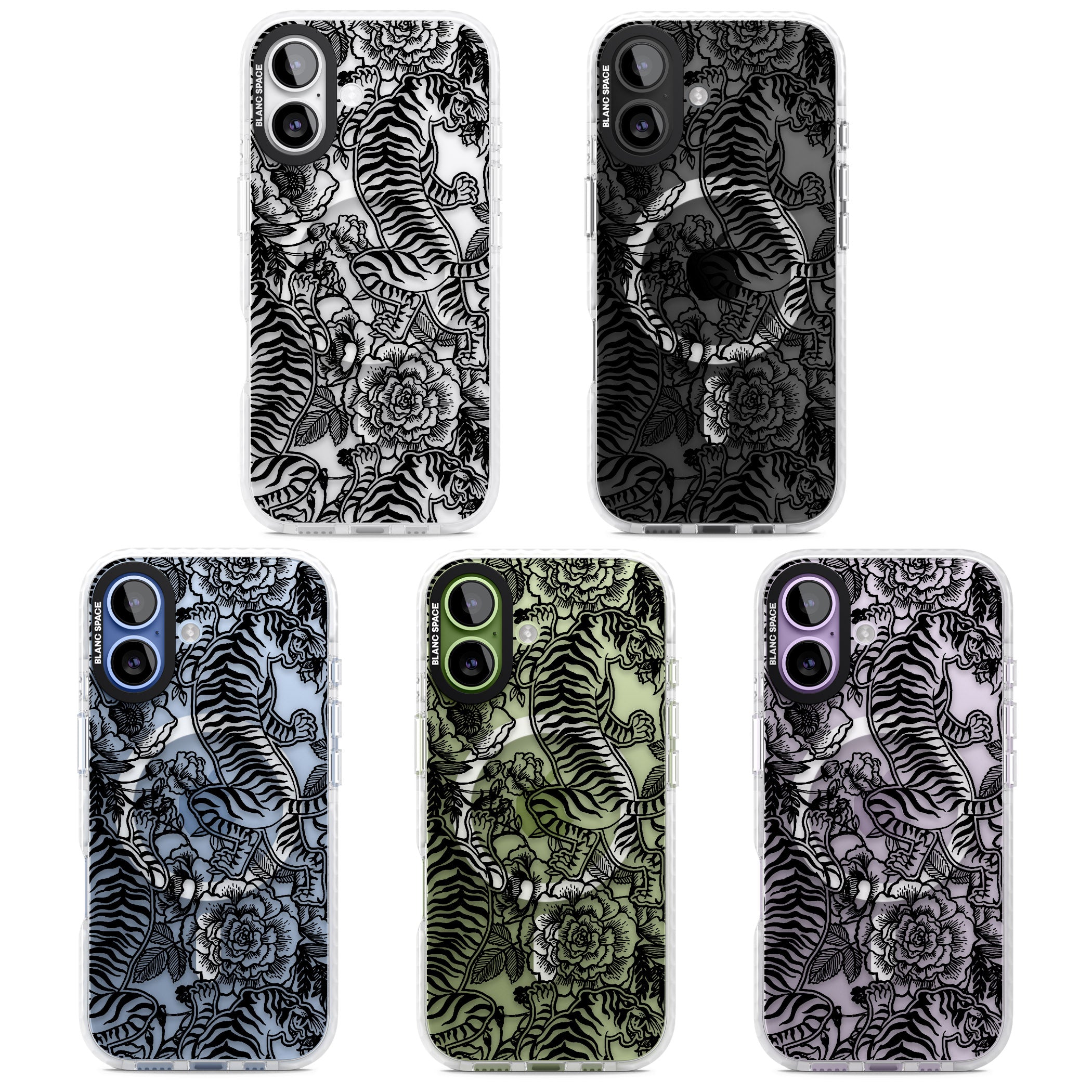 Personalised Chinese Tiger Pattern iPhone 17 Impact Pro Clear Phone Case APT Impact Protection