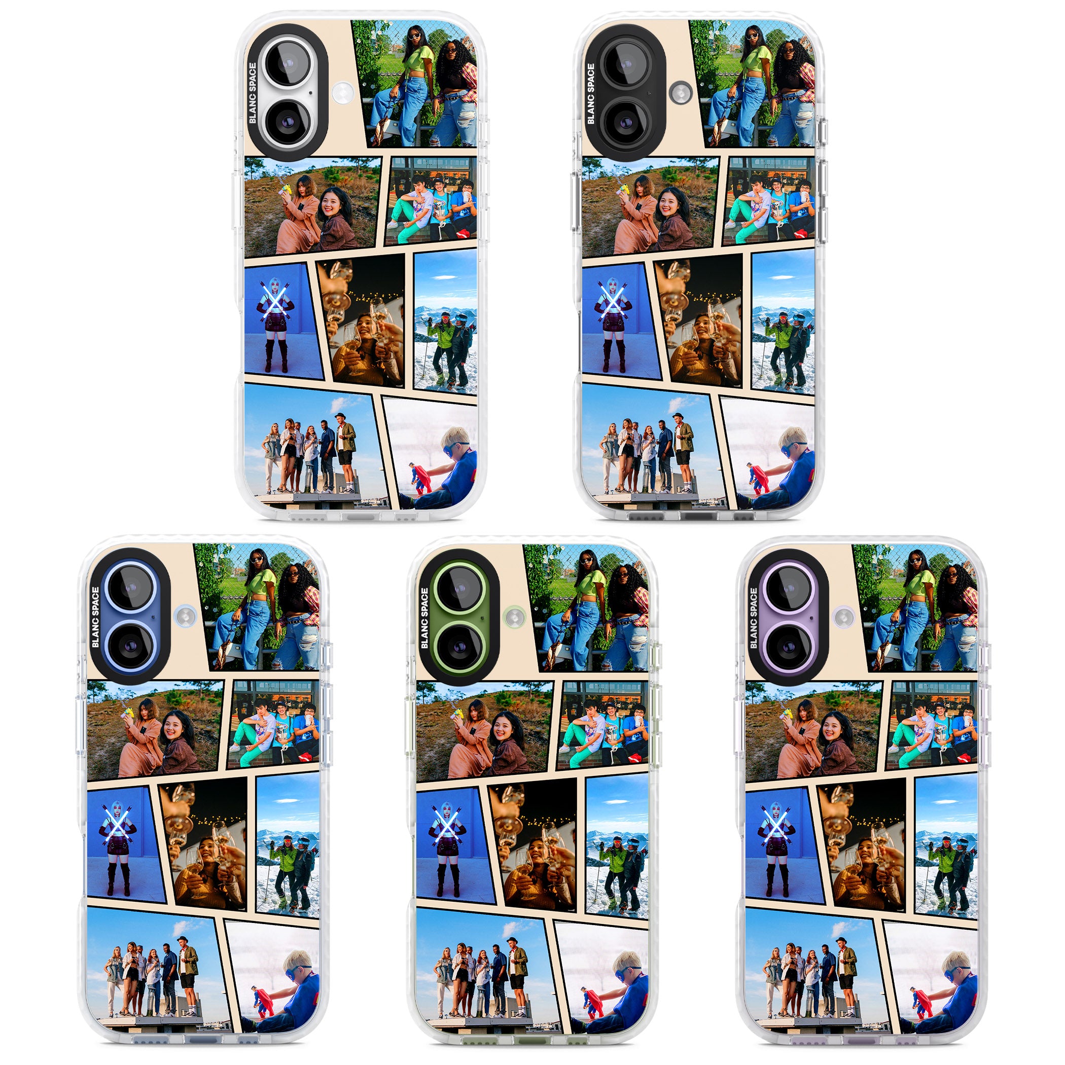 Personalised Comic Strip Photo iPhone 17 Impact Pro Clear Phone Case APT Impact Protection