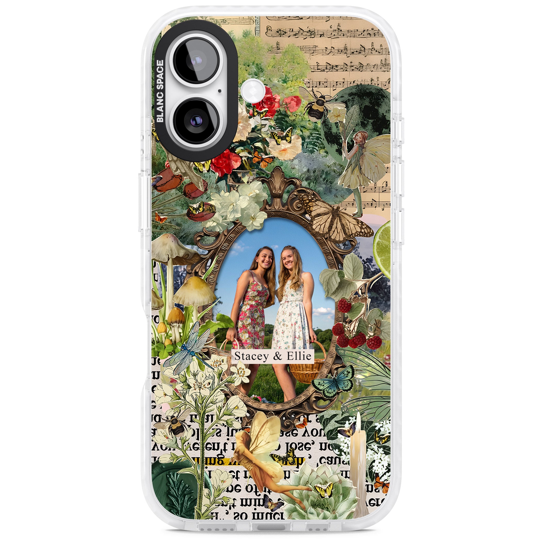 Personalised Cottage Garden Frame iPhone 17 Impact Pro Clear Phone Case