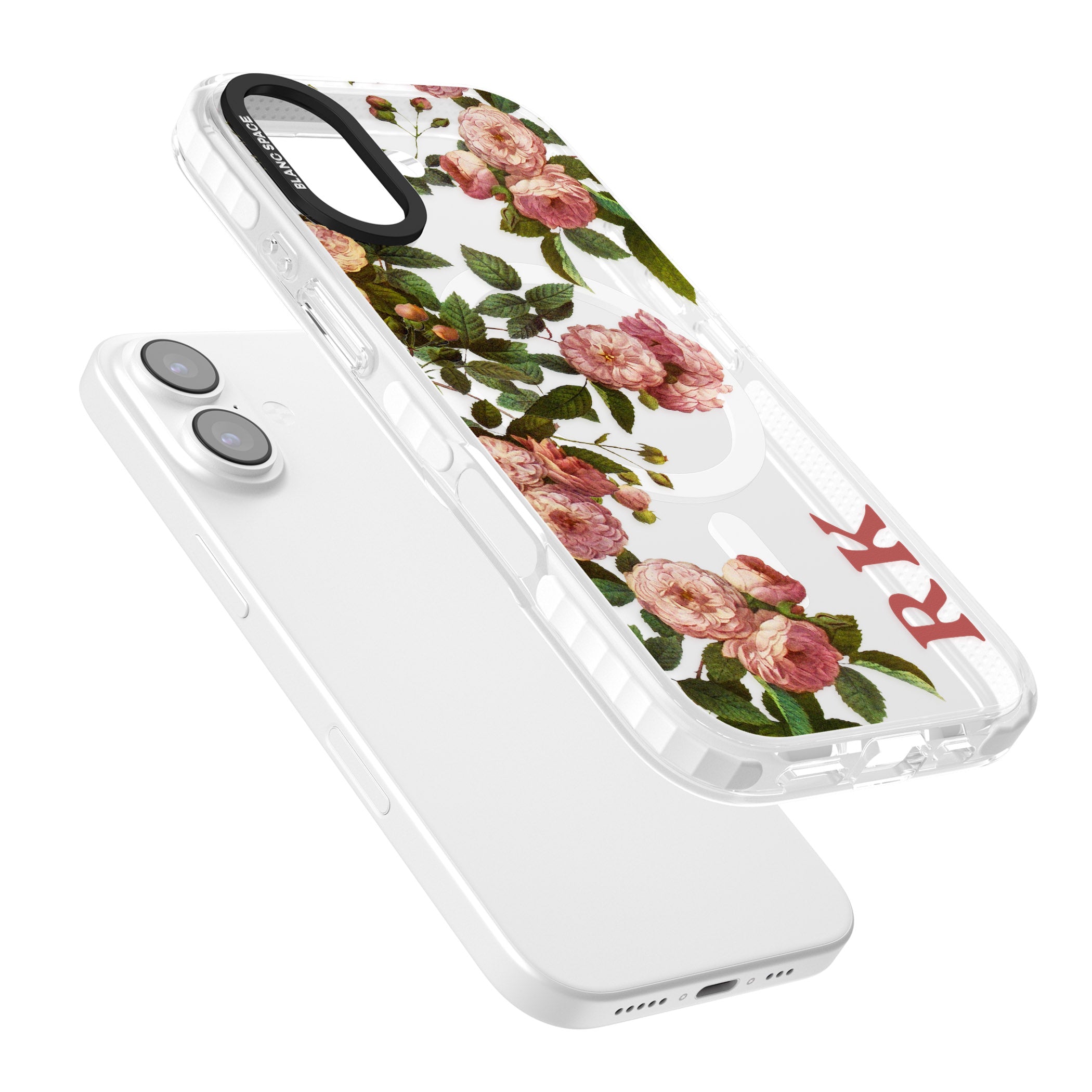 Personalised Vintage Floral Garden iPhone 17 Impact Pro Clear Phone Case Colours