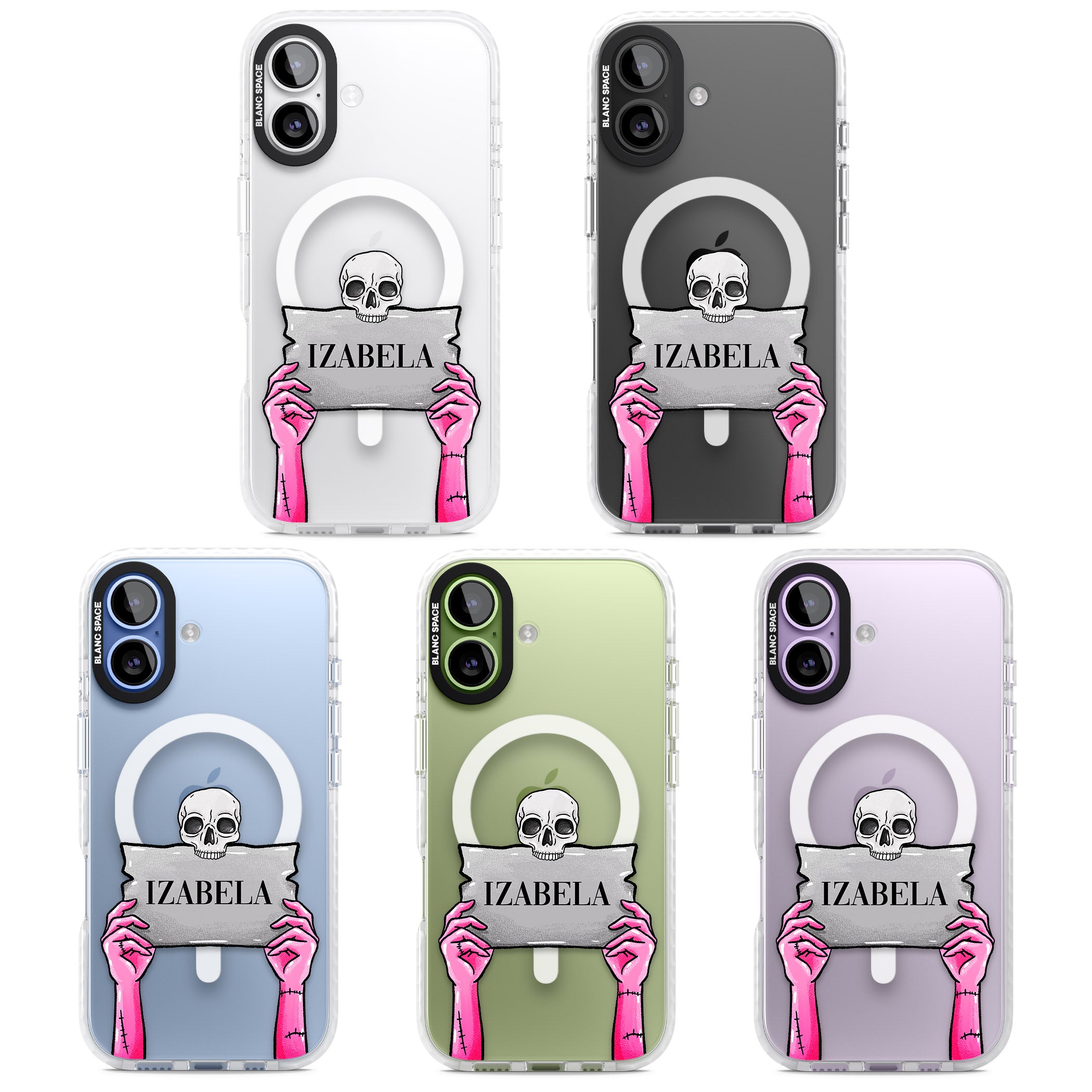 Personalised Grave Plaque iPhone 17 Impact Pro Clear Phone Case APT Impact Protection