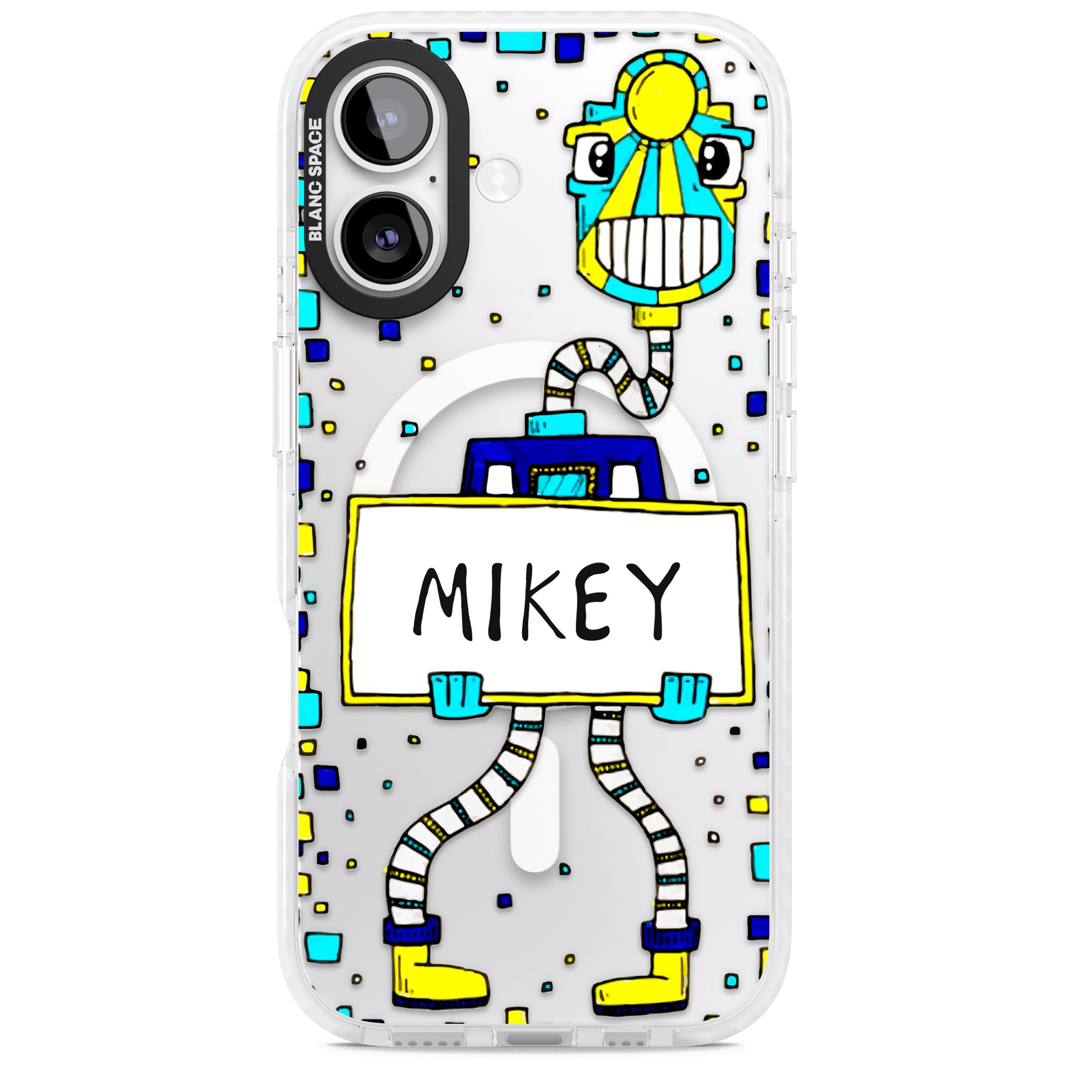 Personalised Tubes Guy iPhone 17 Impact Pro Clear Phone Case