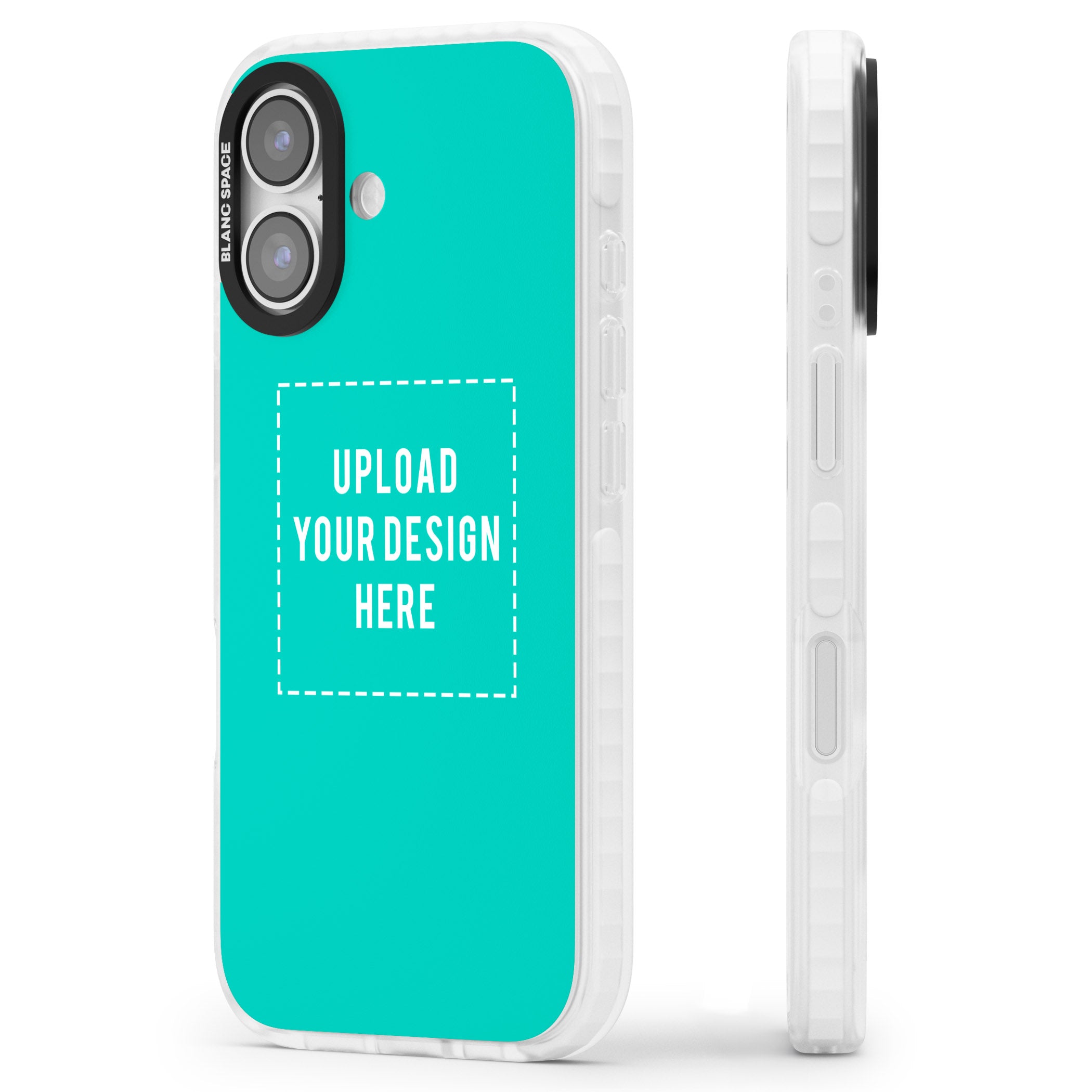 Personalised Personalise Your Own Design iPhone 17 Impact Pro Clear Phone Case Side Profile