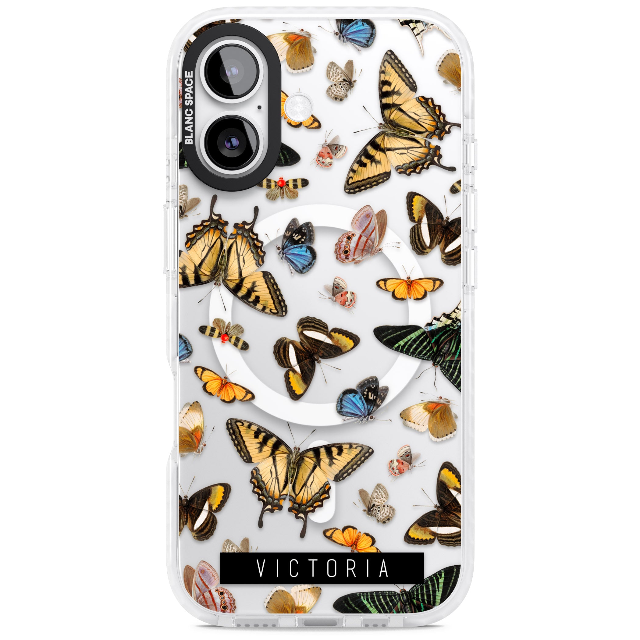 Personalised Butterfly Archive iPhone 17 Impact Pro Clear Phone Case