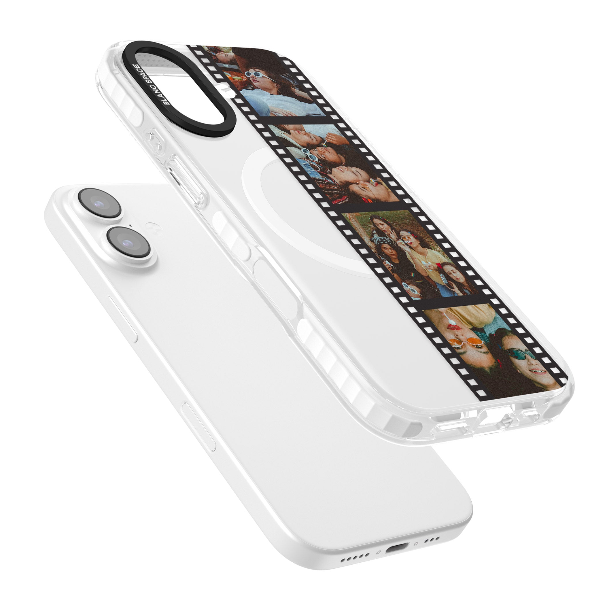 Personalised Photo Film Strip iPhone 17 Impact Pro Clear Phone Case Colours
