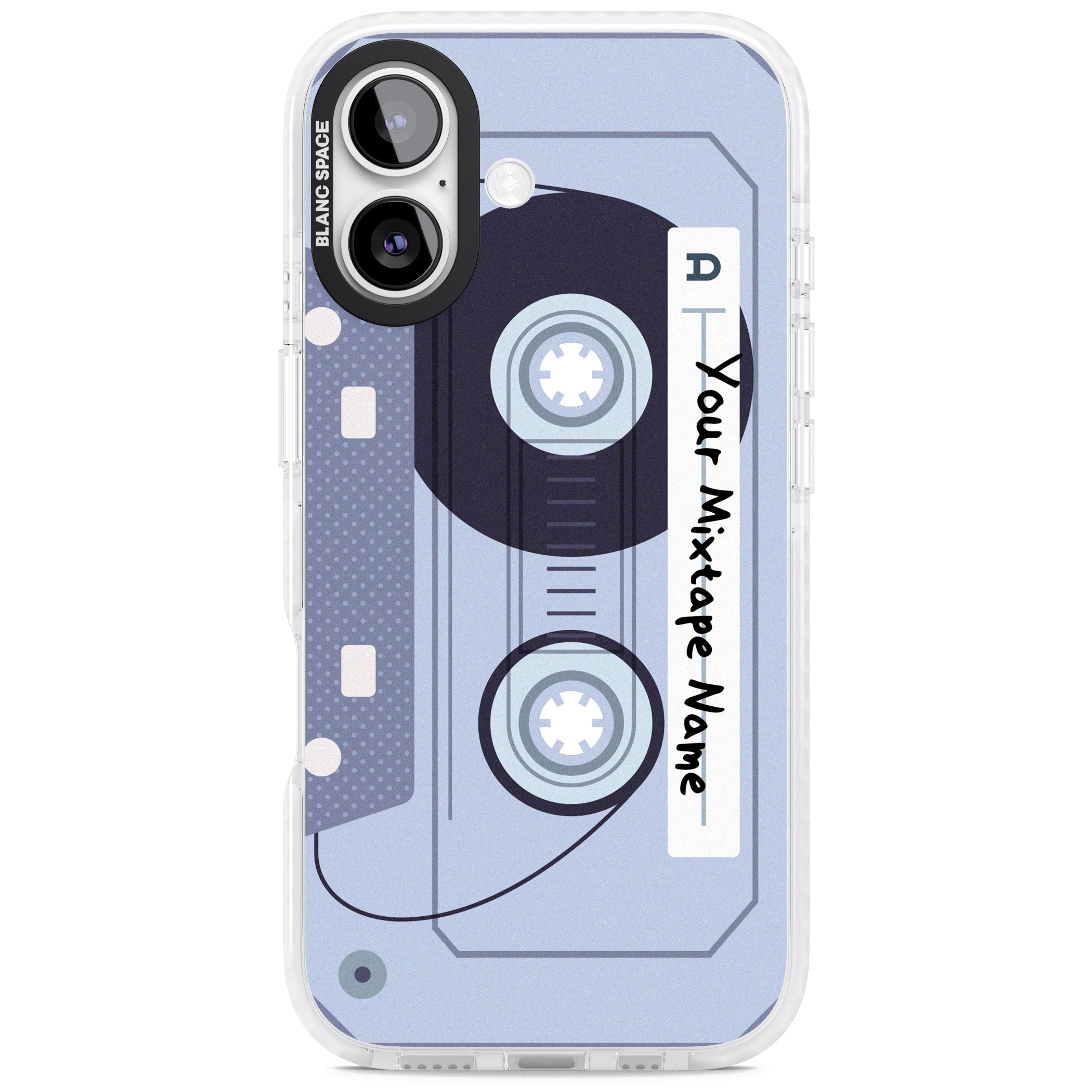 Personalised Retro Mixtape Industrial iPhone 17 Impact Pro Clear Phone Case