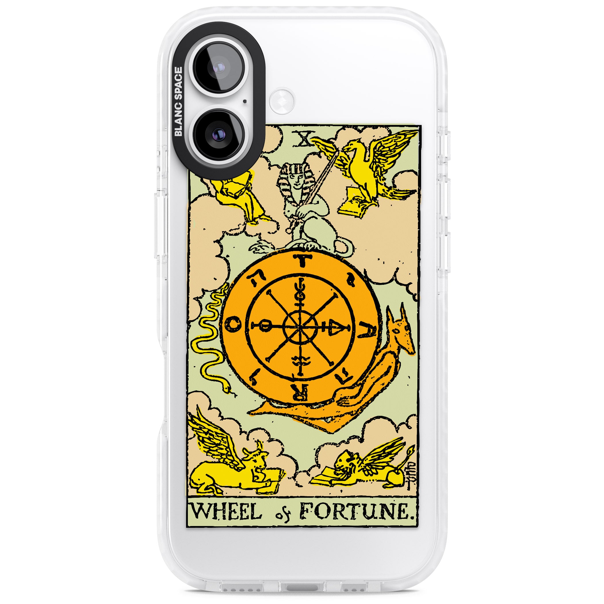 Personalised Wheel Of Fortune Tarot Card (Color) iPhone 17 Impact Pro Clear Phone Case