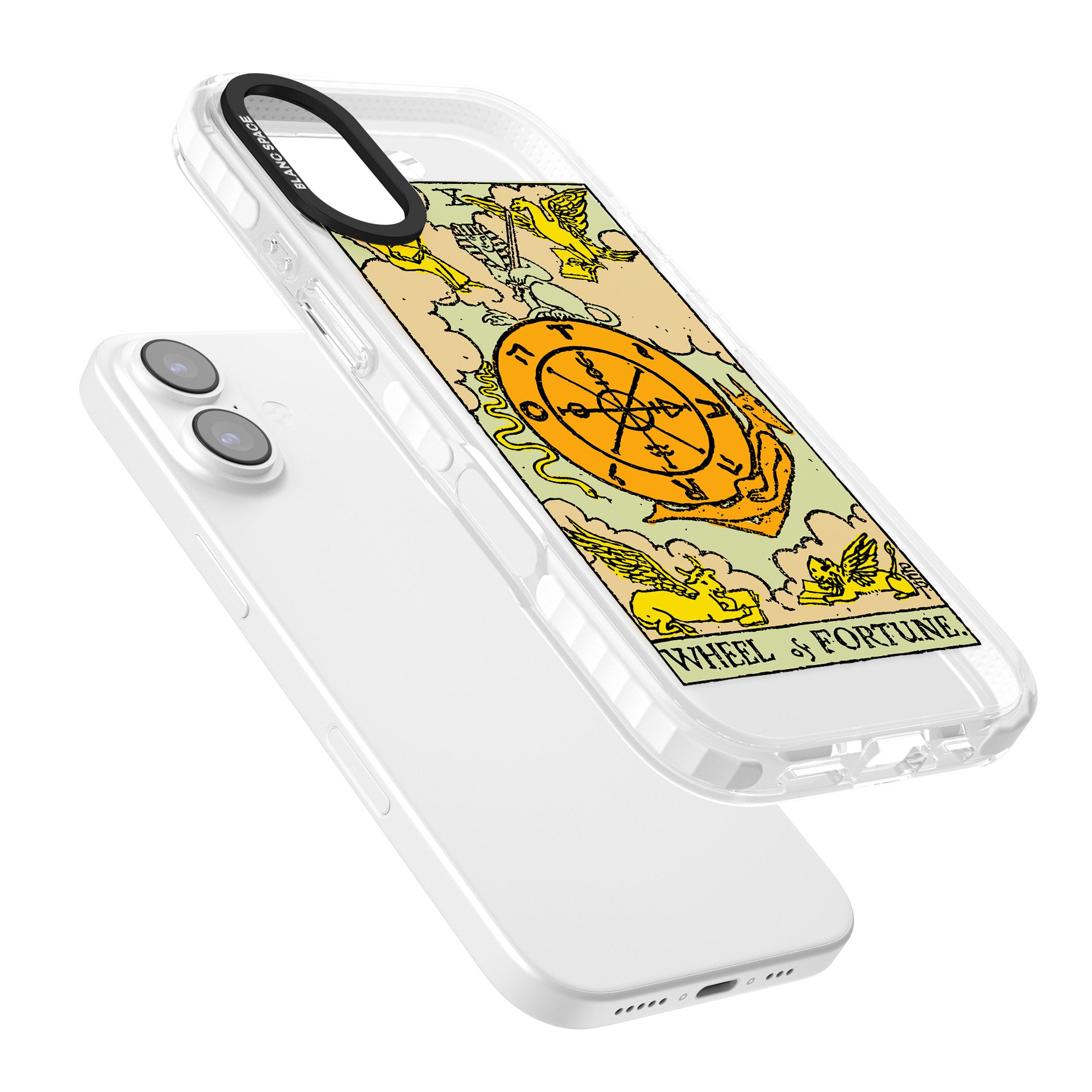 Personalised Wheel Of Fortune Tarot Card (Color) iPhone 17 Impact Pro Clear Phone Case Colours