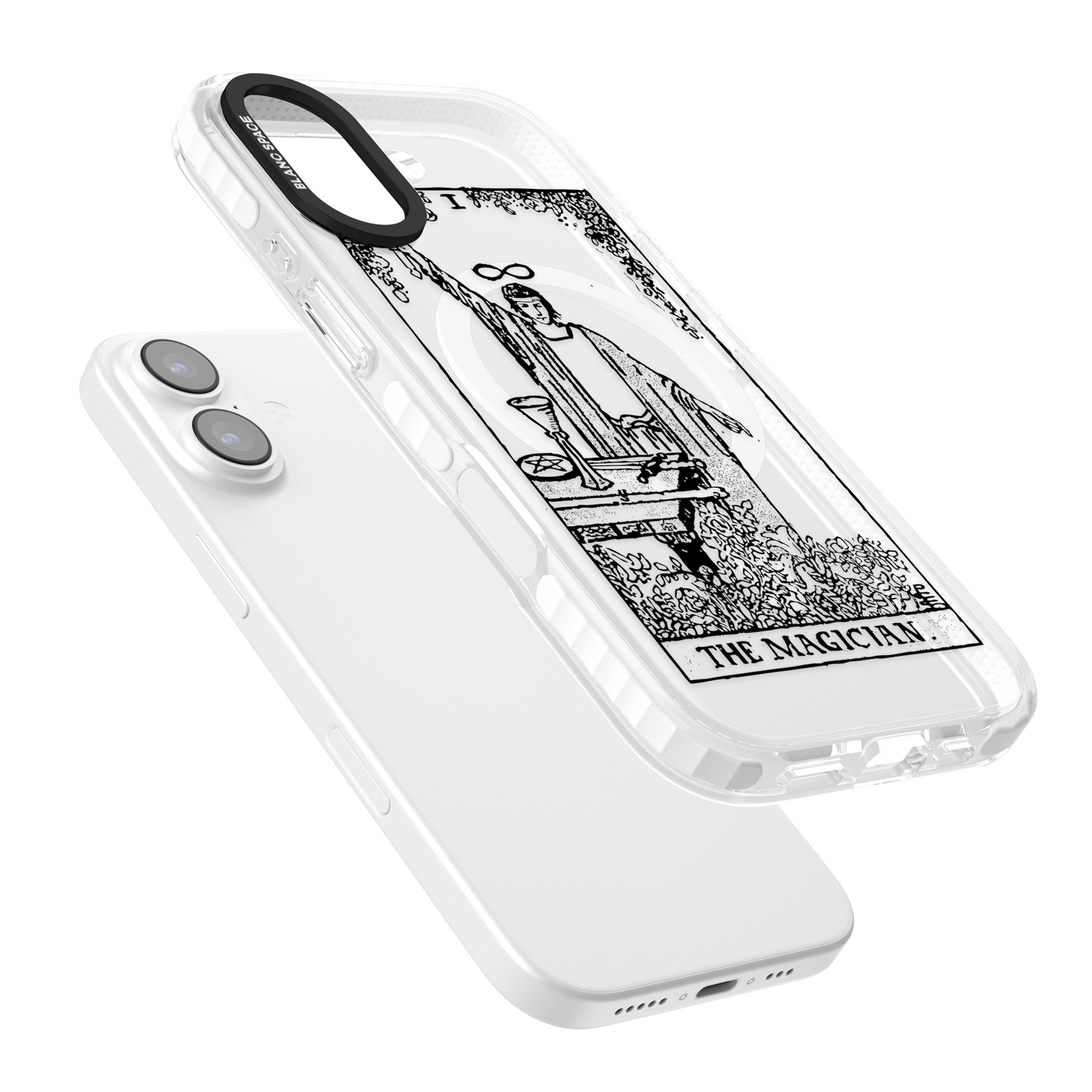 Personalised The Magician Tarot Transparent iPhone 17 Impact Pro Clear Phone Case Colours
