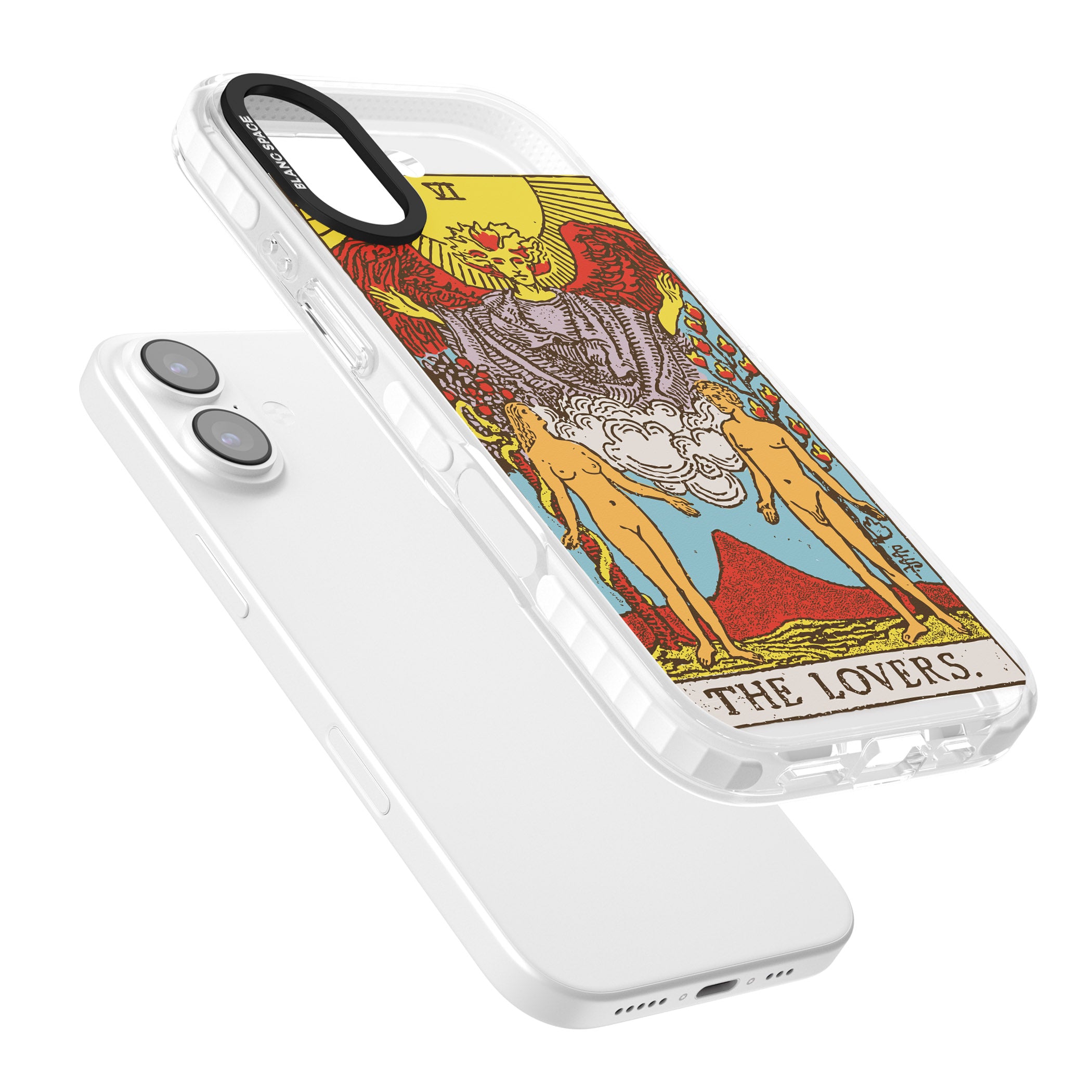 Personalised The Lovers Tarot Card (Color) iPhone 17 Impact Pro Clear Phone Case Colours