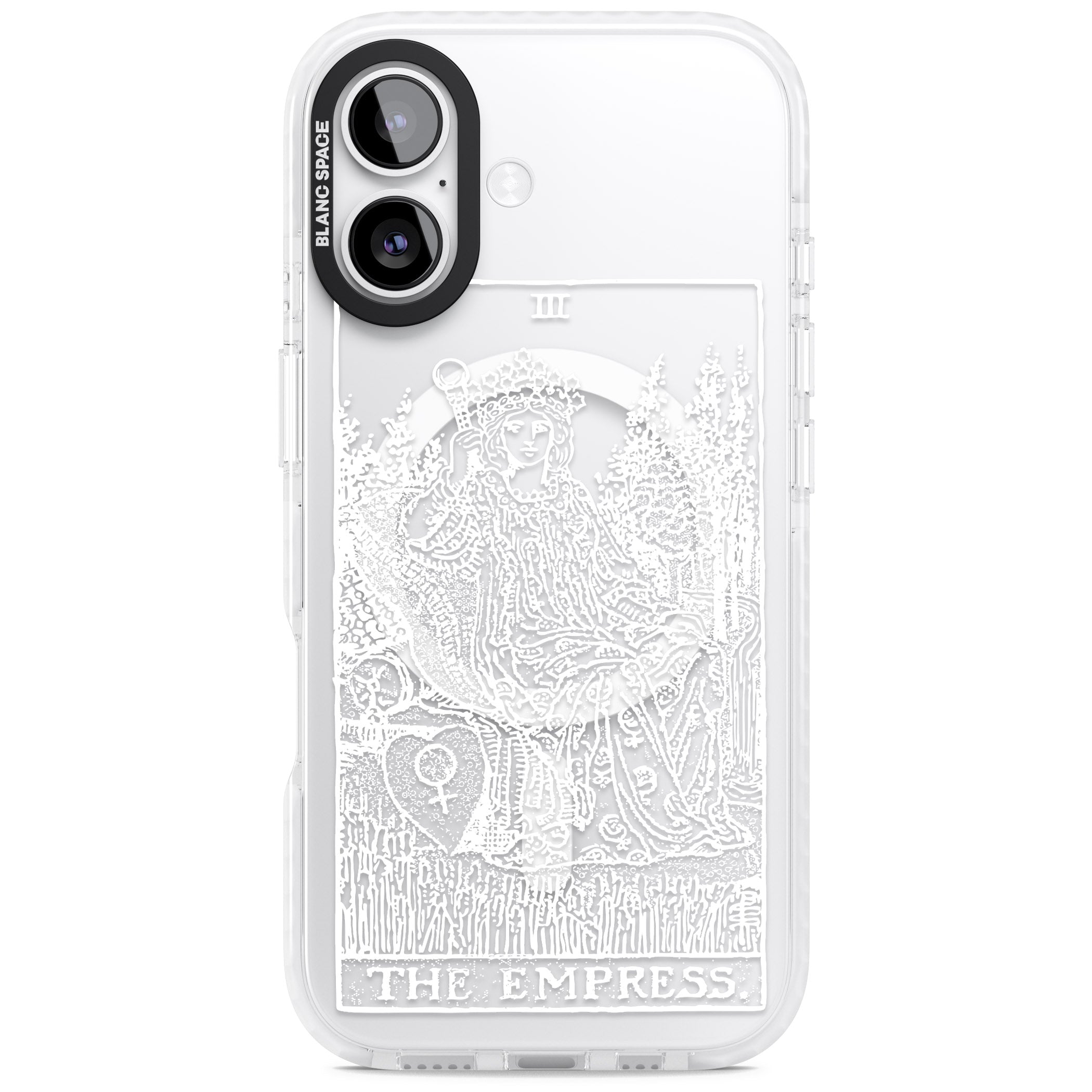Personalised The Empress Tarot Card (White) iPhone 17 Impact Pro Clear Phone Case