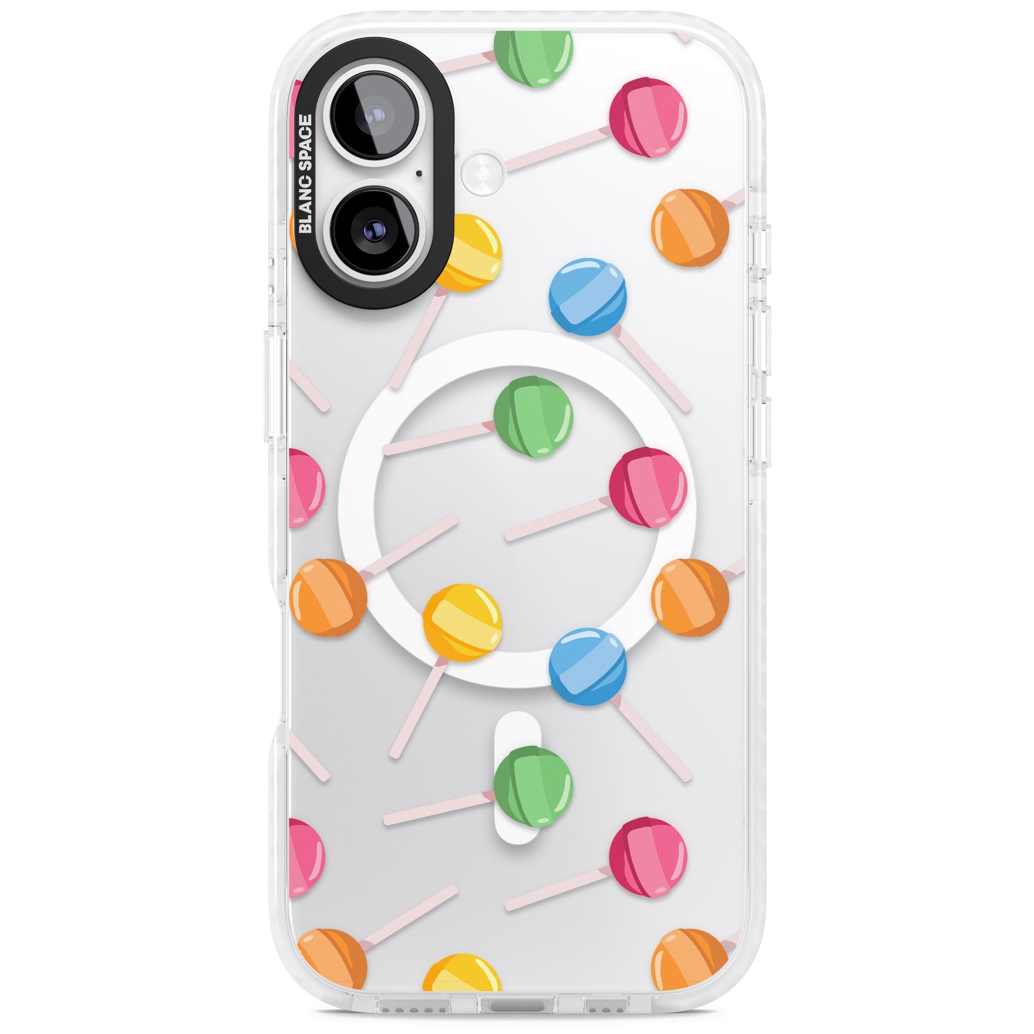 Lollipop Pattern iPhone 17 Impact Pro Clear Phone Case