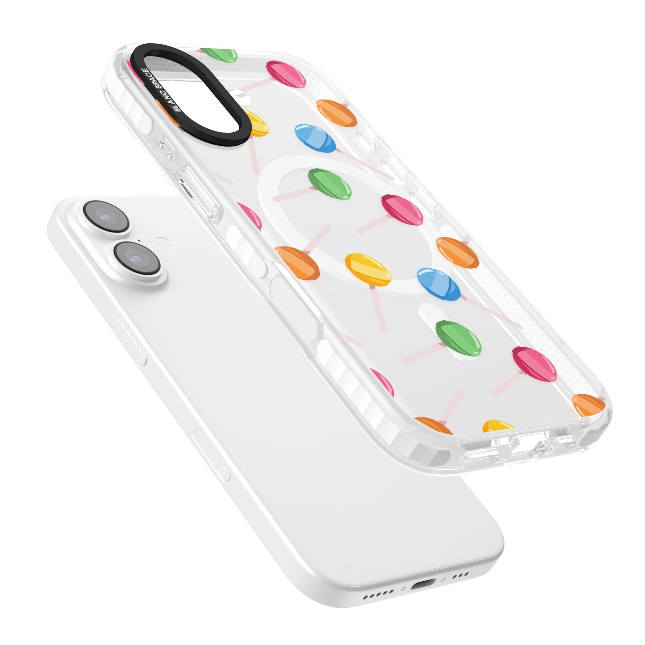 Lollipop Pattern iPhone 17 Impact Pro Clear Phone Case Colours