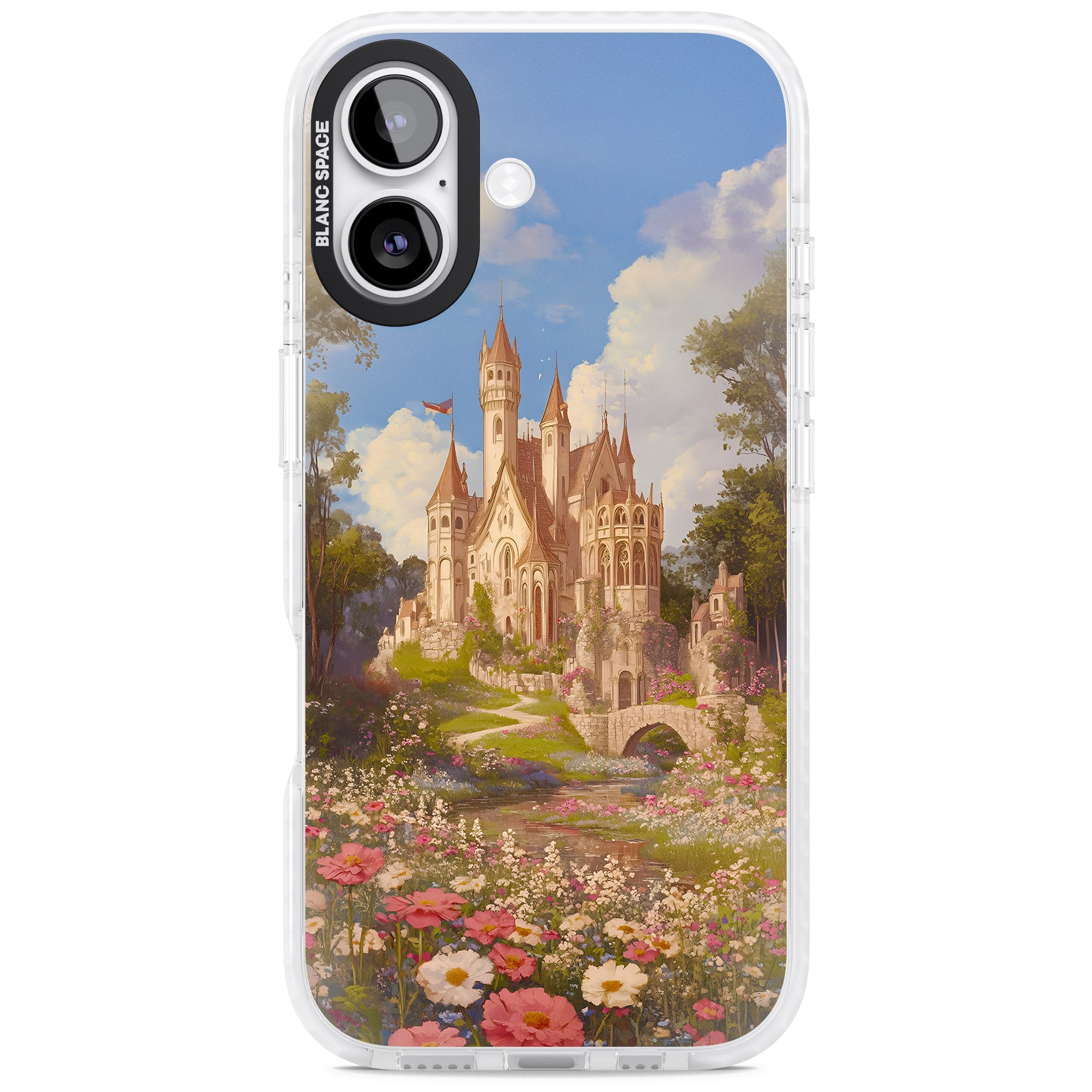 Castle Flower Fields iPhone 17 Impact Pro Clear Phone Case