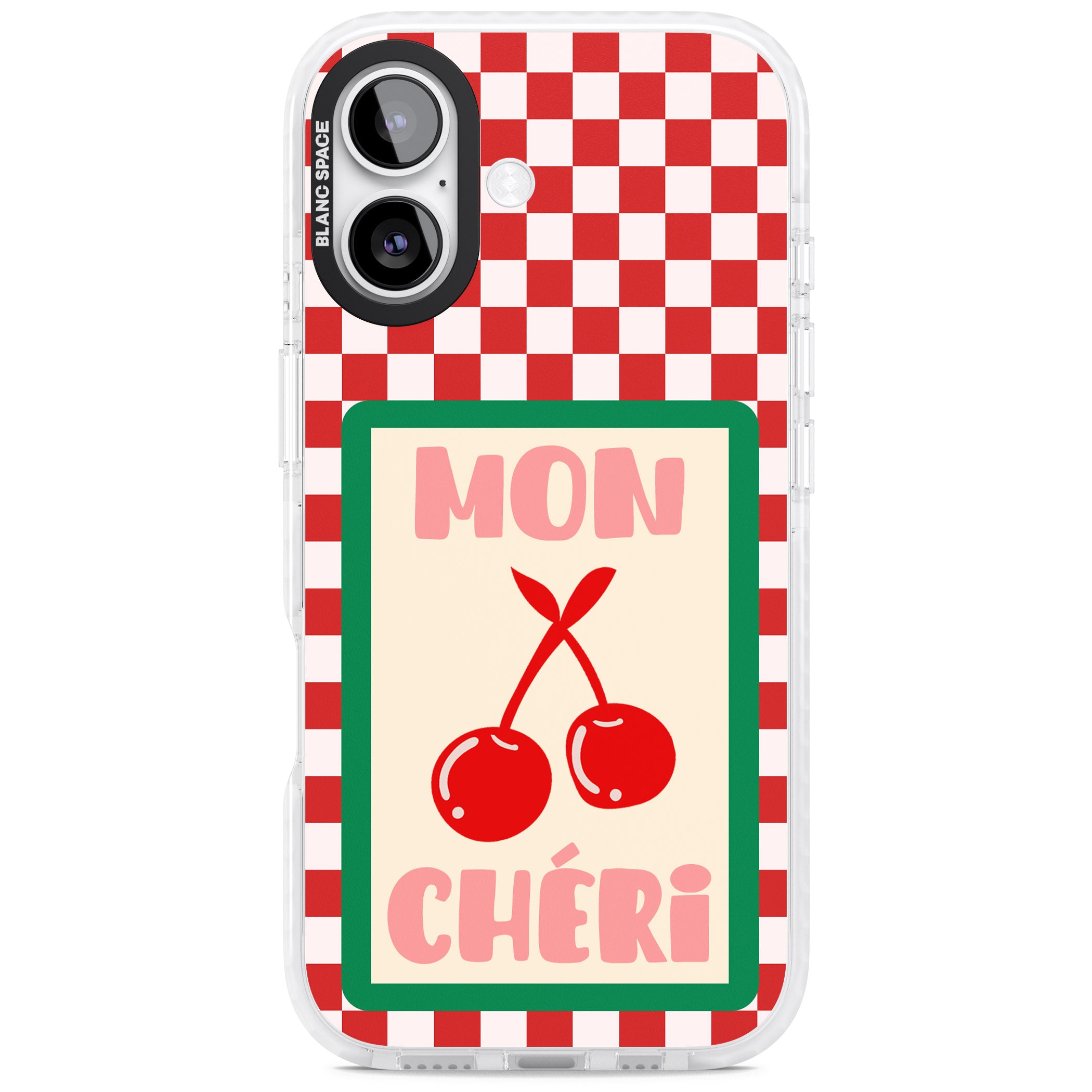 Mon Cheri iPhone 17 Impact Pro Clear Phone Case
