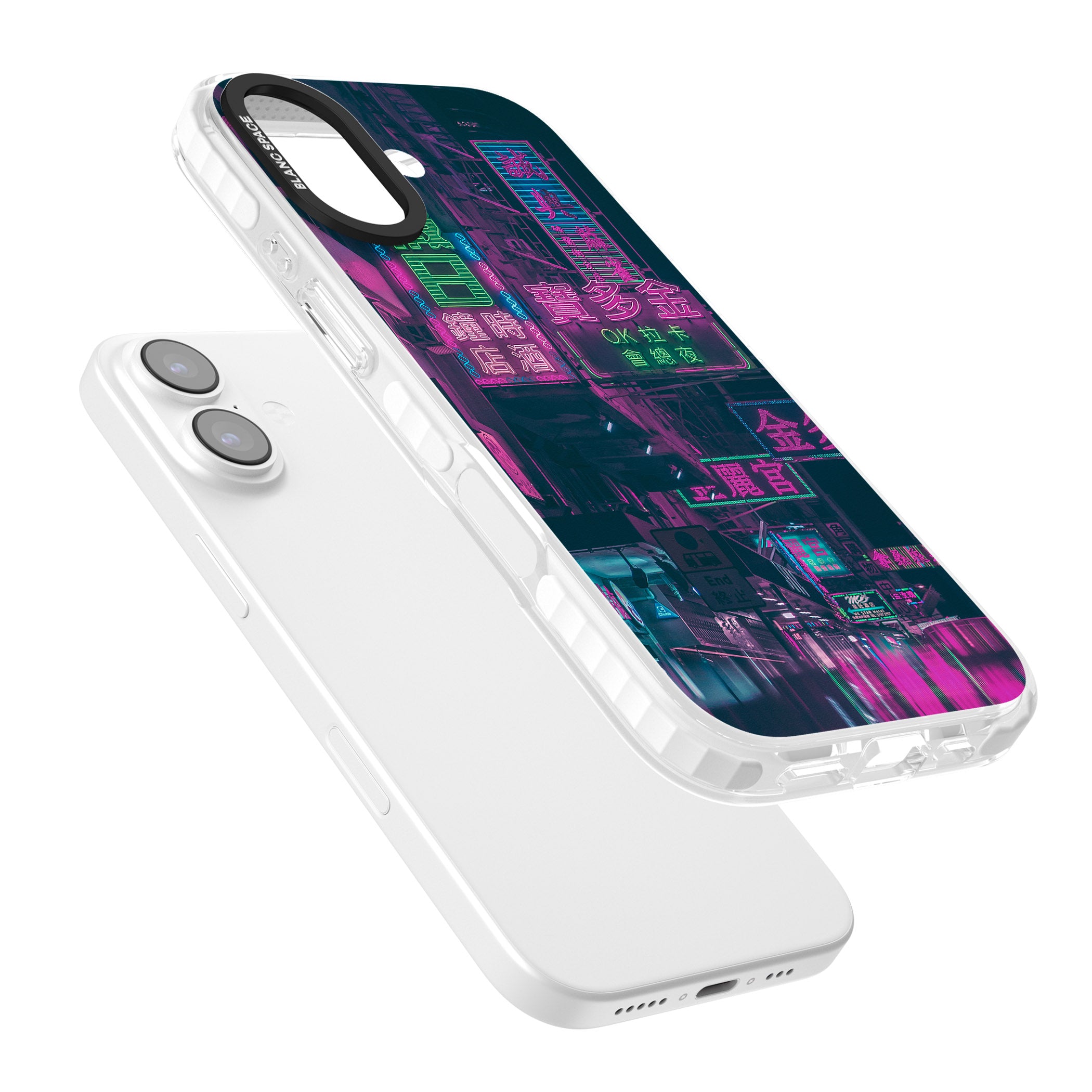 Neon Night Strip iPhone 17 Impact Pro Clear Phone Case Colours
