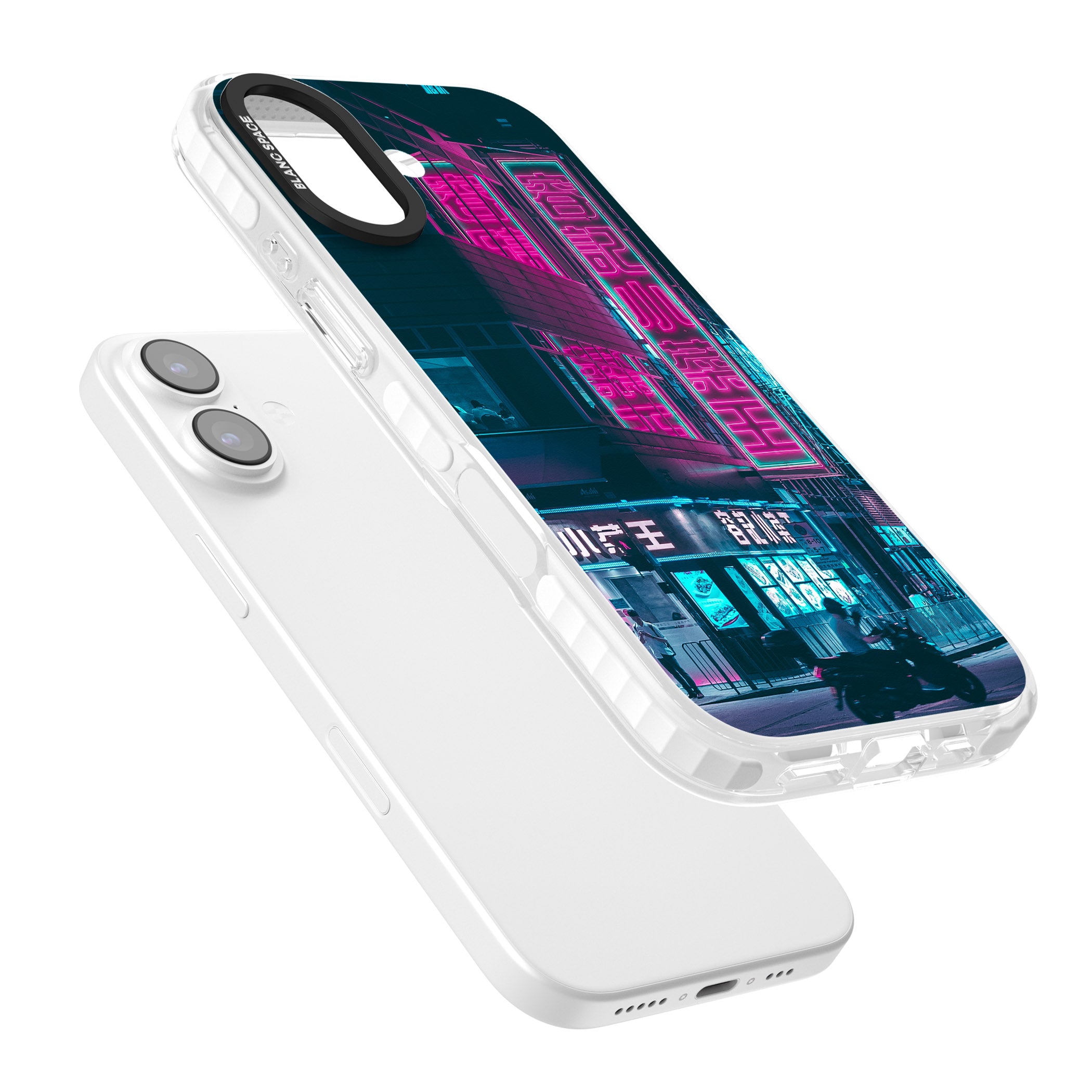 Neon City Ride iPhone 17 Impact Pro Clear Phone Case Colours