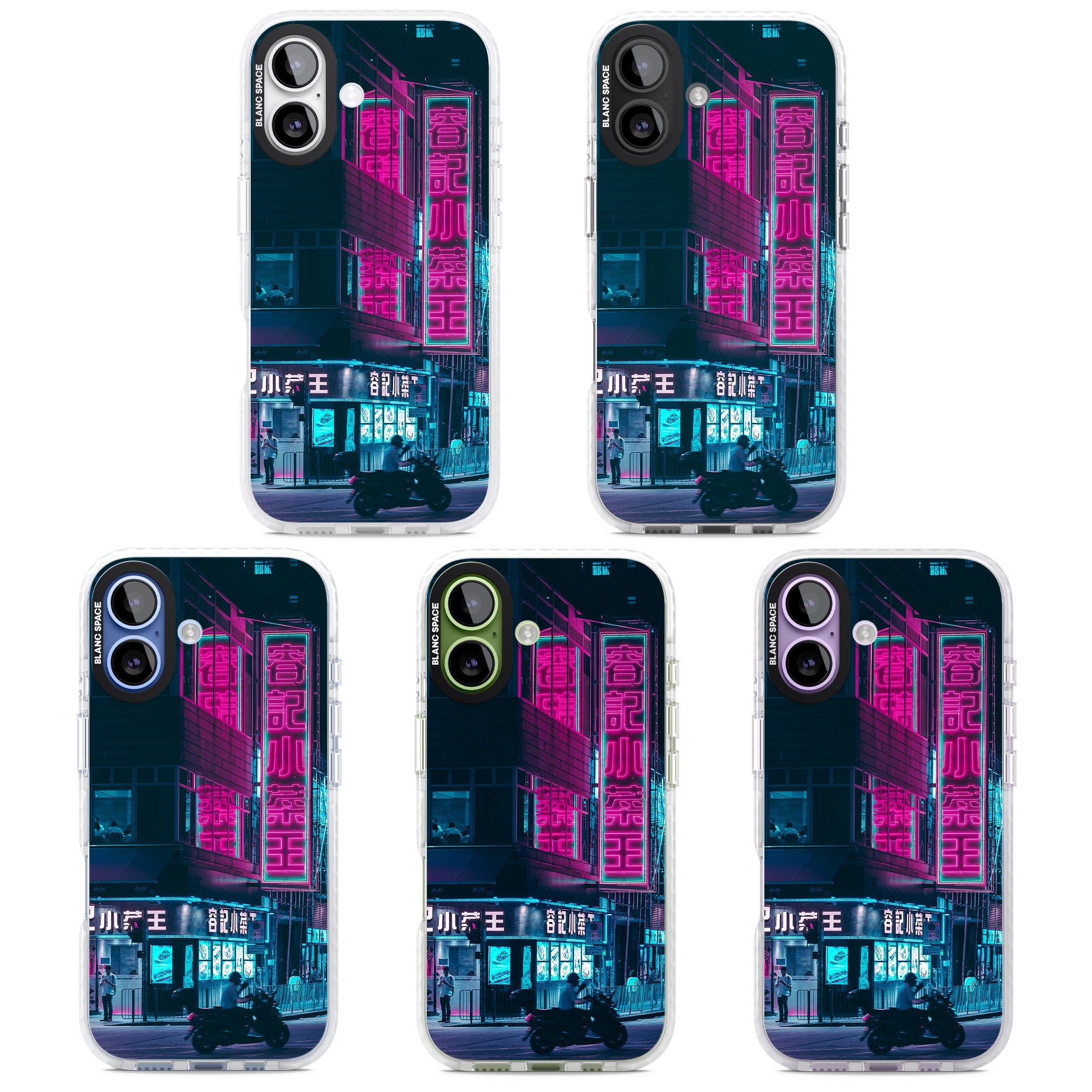 Neon City Ride iPhone 17 Impact Pro Clear Phone Case APT Impact Protection