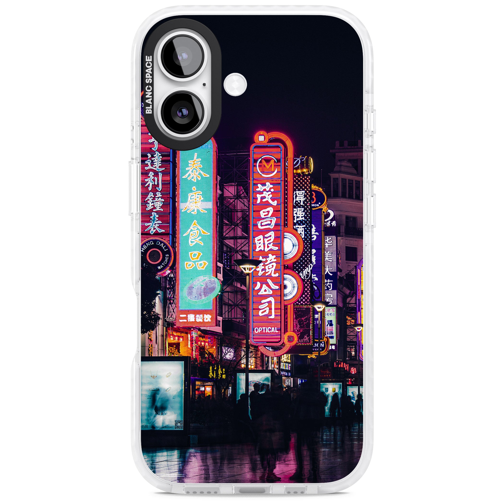Neon Streets iPhone 17 Impact Pro Clear Phone Case