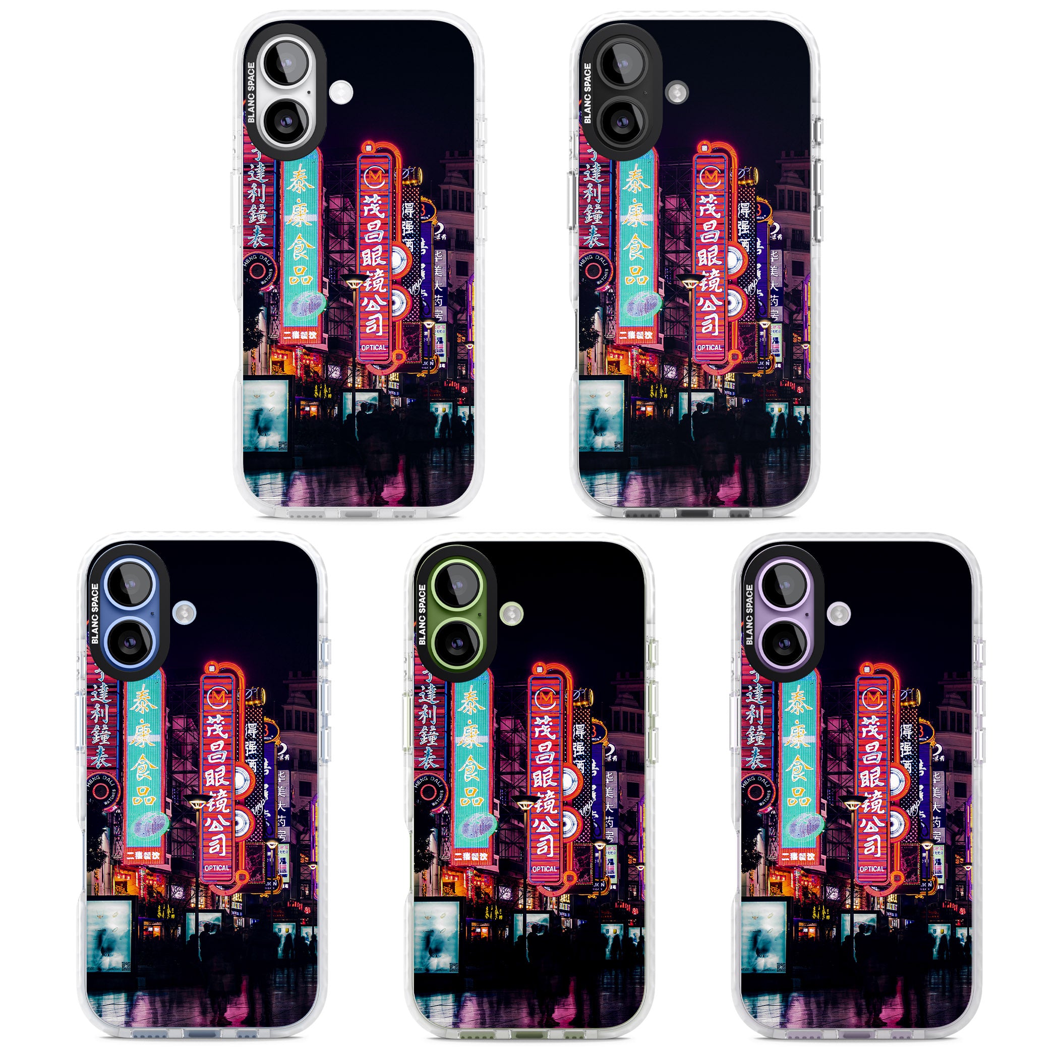 Neon Streets iPhone 17 Impact Pro Clear Phone Case APT Impact Protection