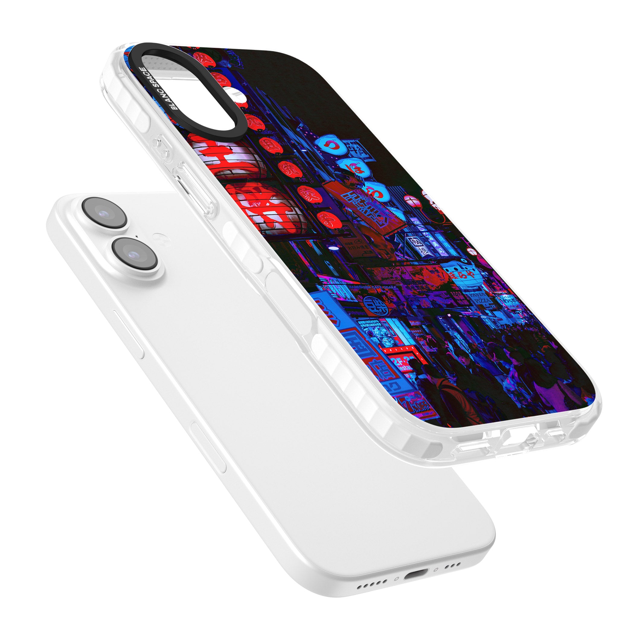 Neon City Nights iPhone 17 Impact Pro Clear Phone Case Colours