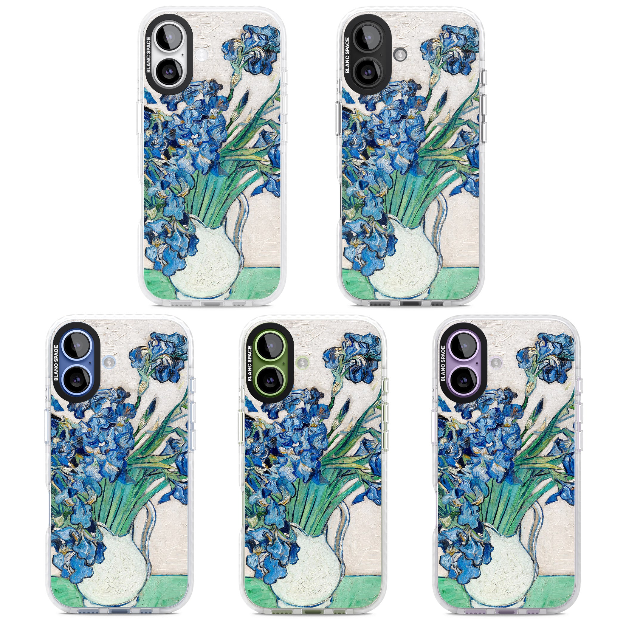 Irises By Vincent Van Gogh iPhone 17 Impact Pro Clear Phone Case APT Impact Protection