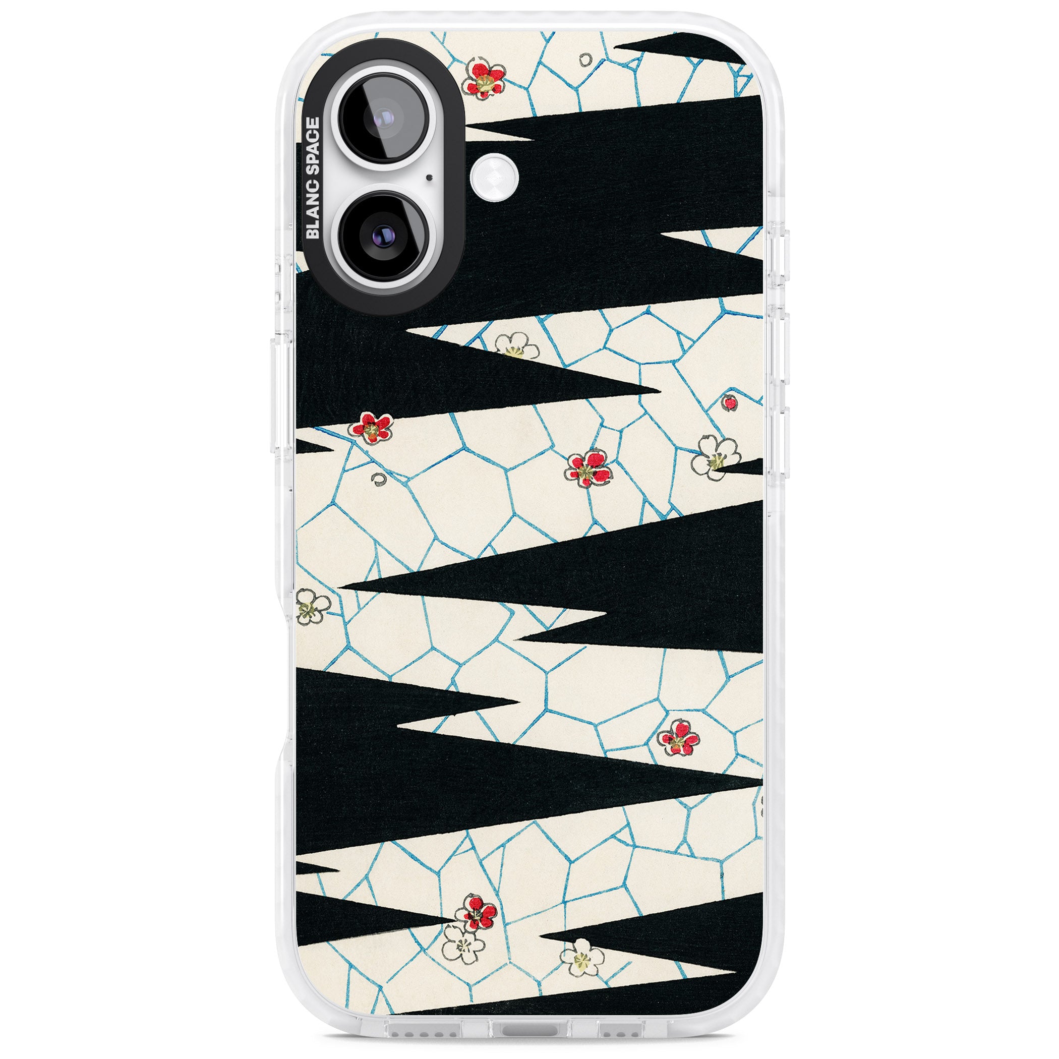 Japanese Flowers By Bijutsu Sekai iPhone 17 Impact Pro Clear Phone Case