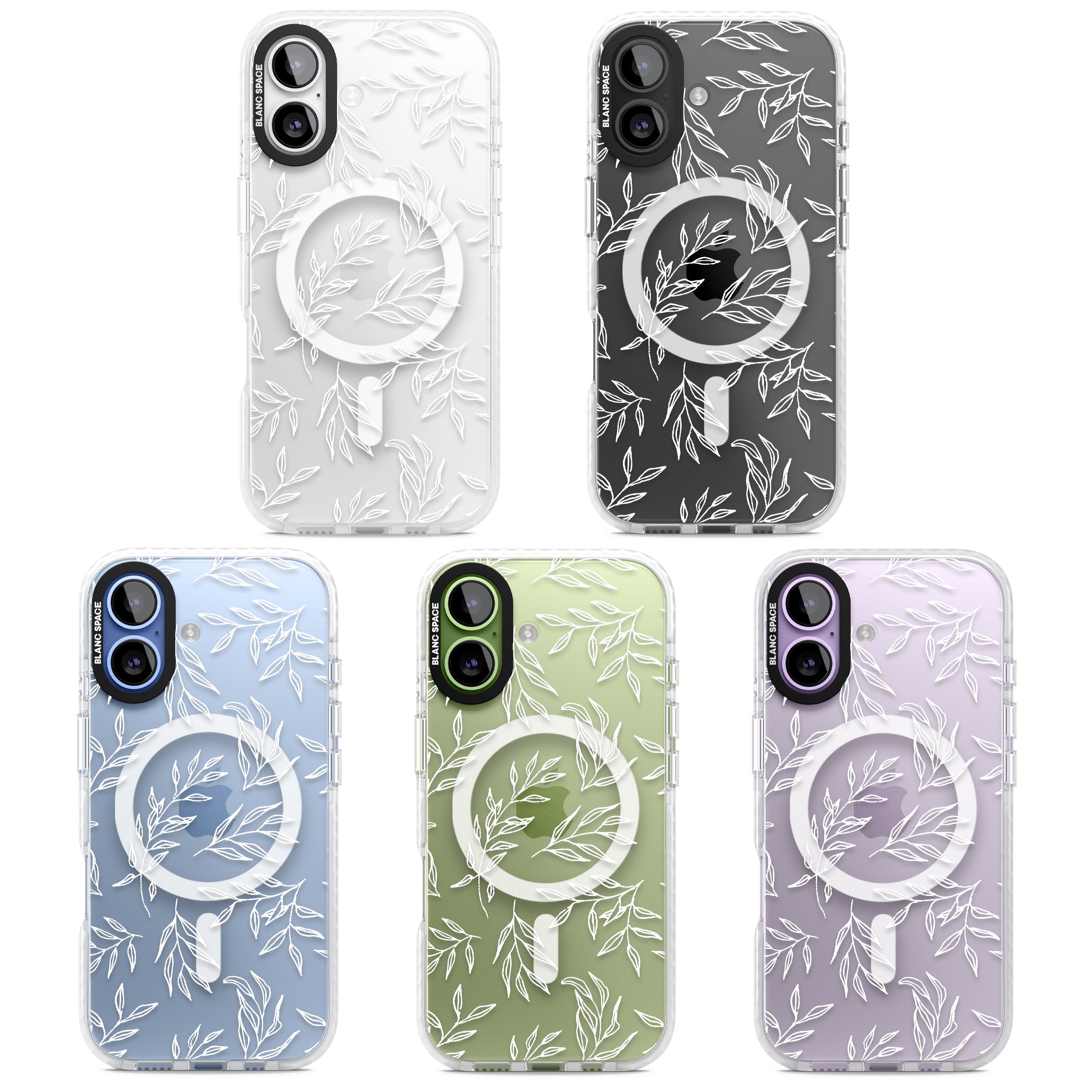 Leafy Botanical iPhone 17 Impact Pro Clear Phone Case APT Impact Protection
