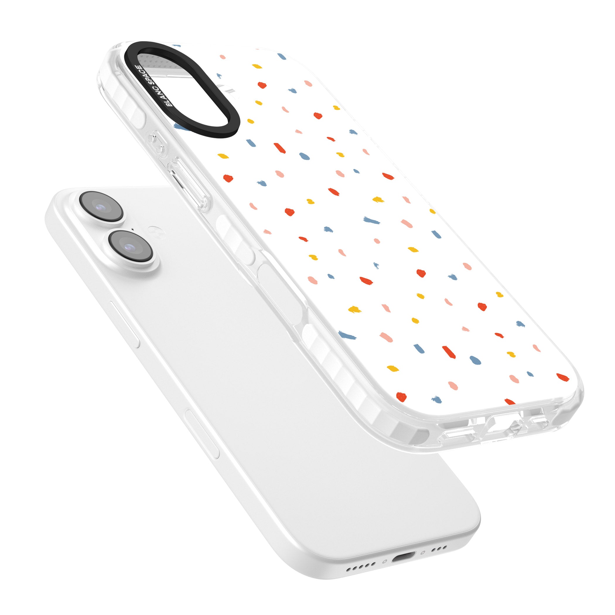 Confetti Speckle iPhone 17 Impact Pro Clear Phone Case Colours