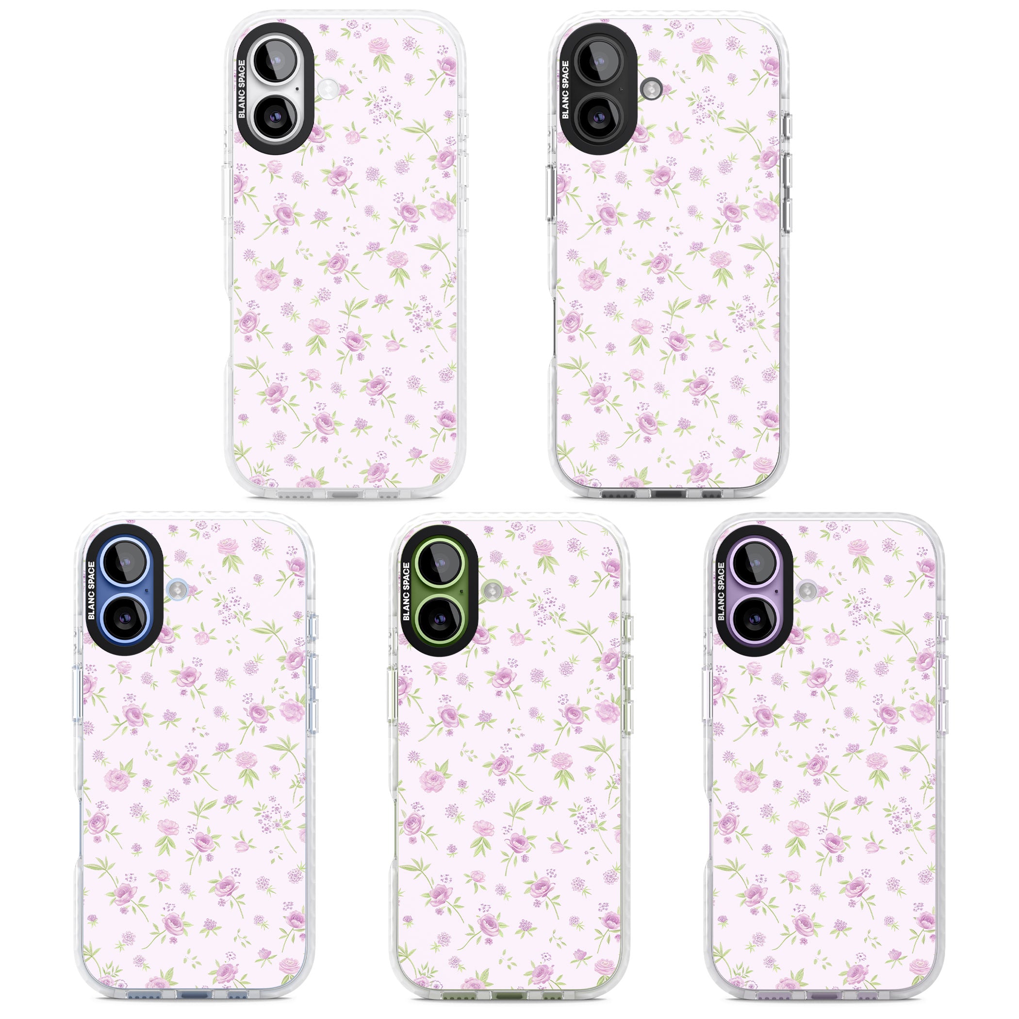 Pink Peonies iPhone 17 Impact Pro Clear Phone Case APT Impact Protection