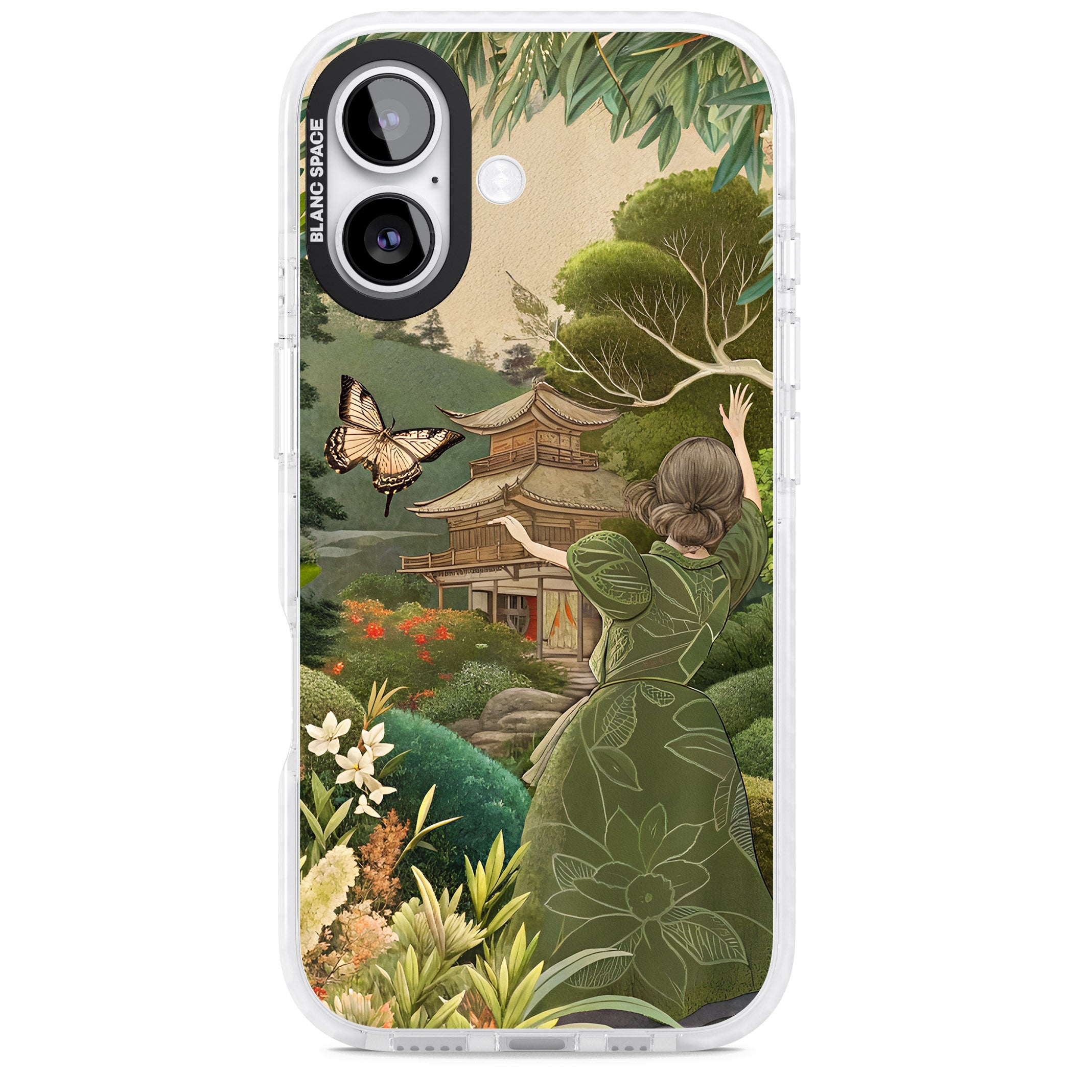 Japanese Nature iPhone 17 Impact Pro Clear Phone Case