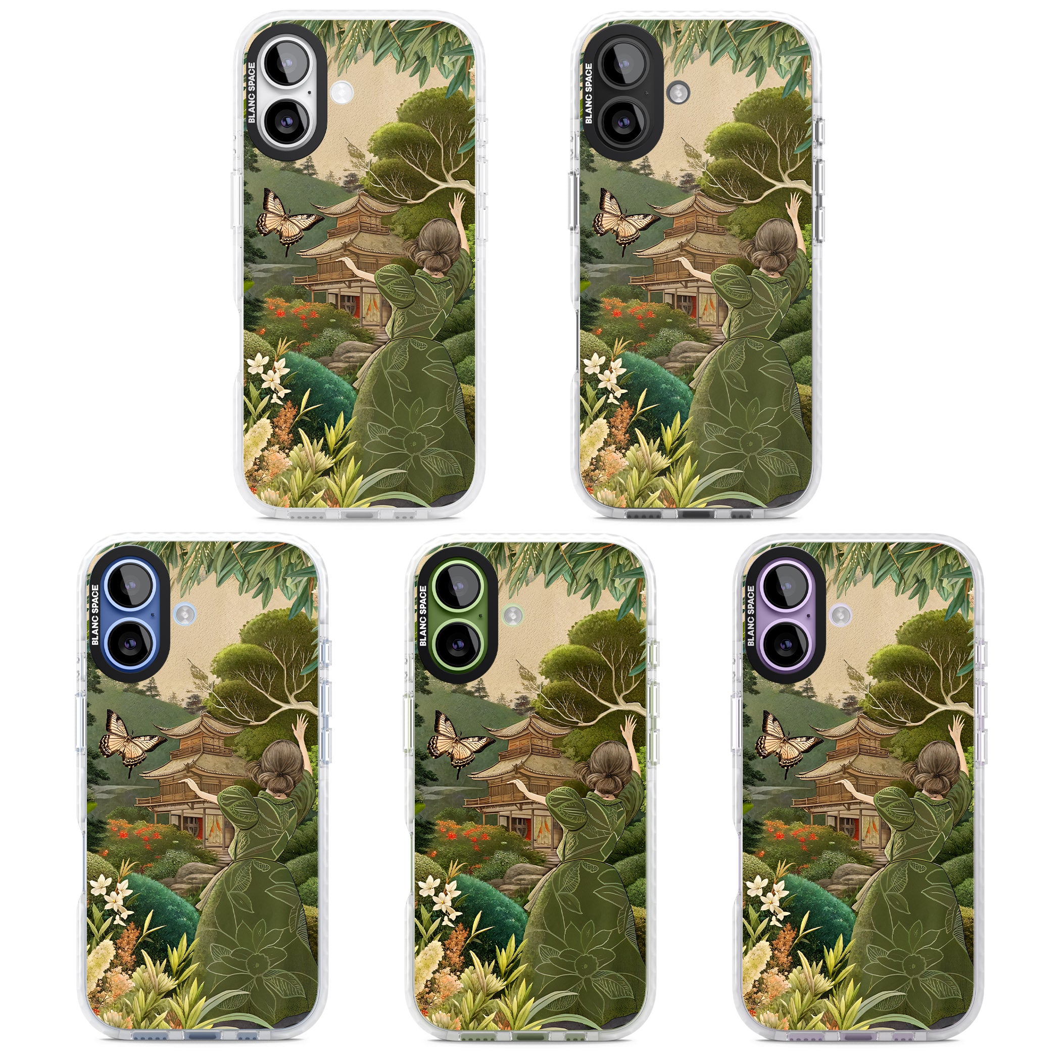 Japanese Nature iPhone 17 Impact Pro Clear Phone Case APT Impact Protection