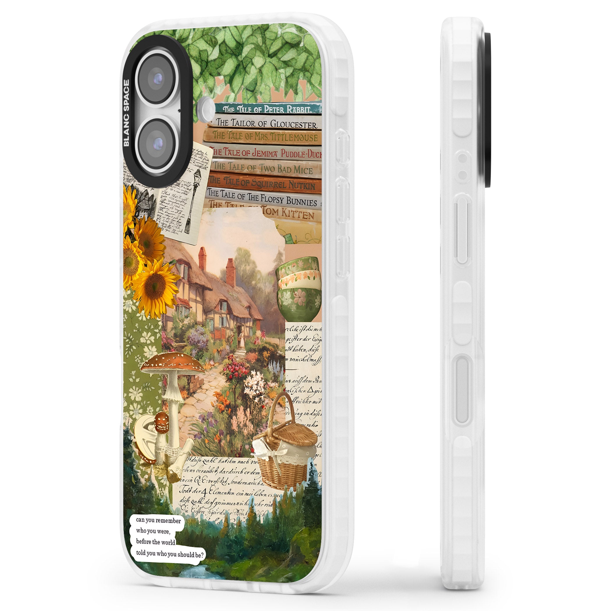 Bookworm iPhone 17 Impact Pro Clear Phone Case Side Profile