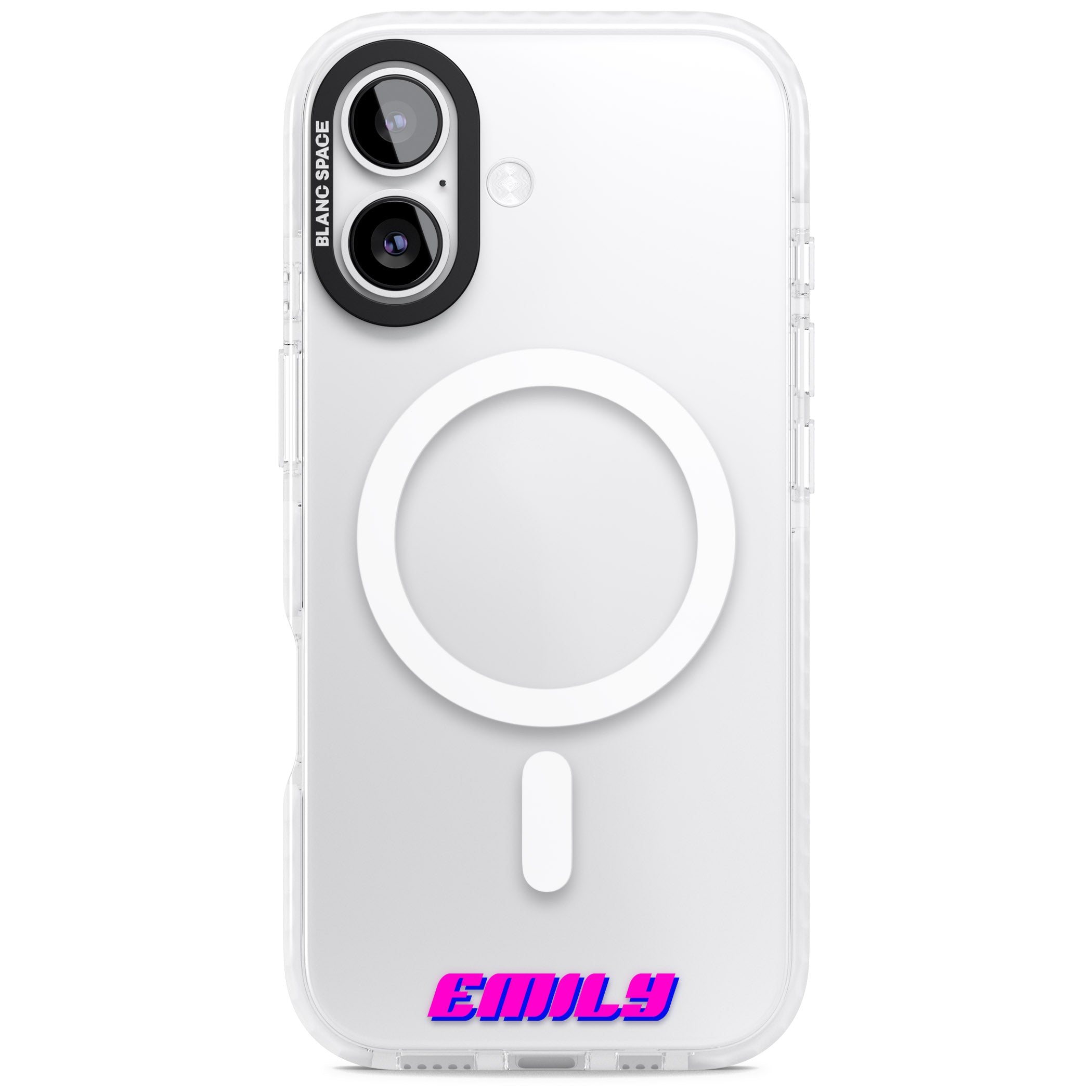 Personalised Cool Bottom Name iPhone 17 Impact Pro Clear Phone Case