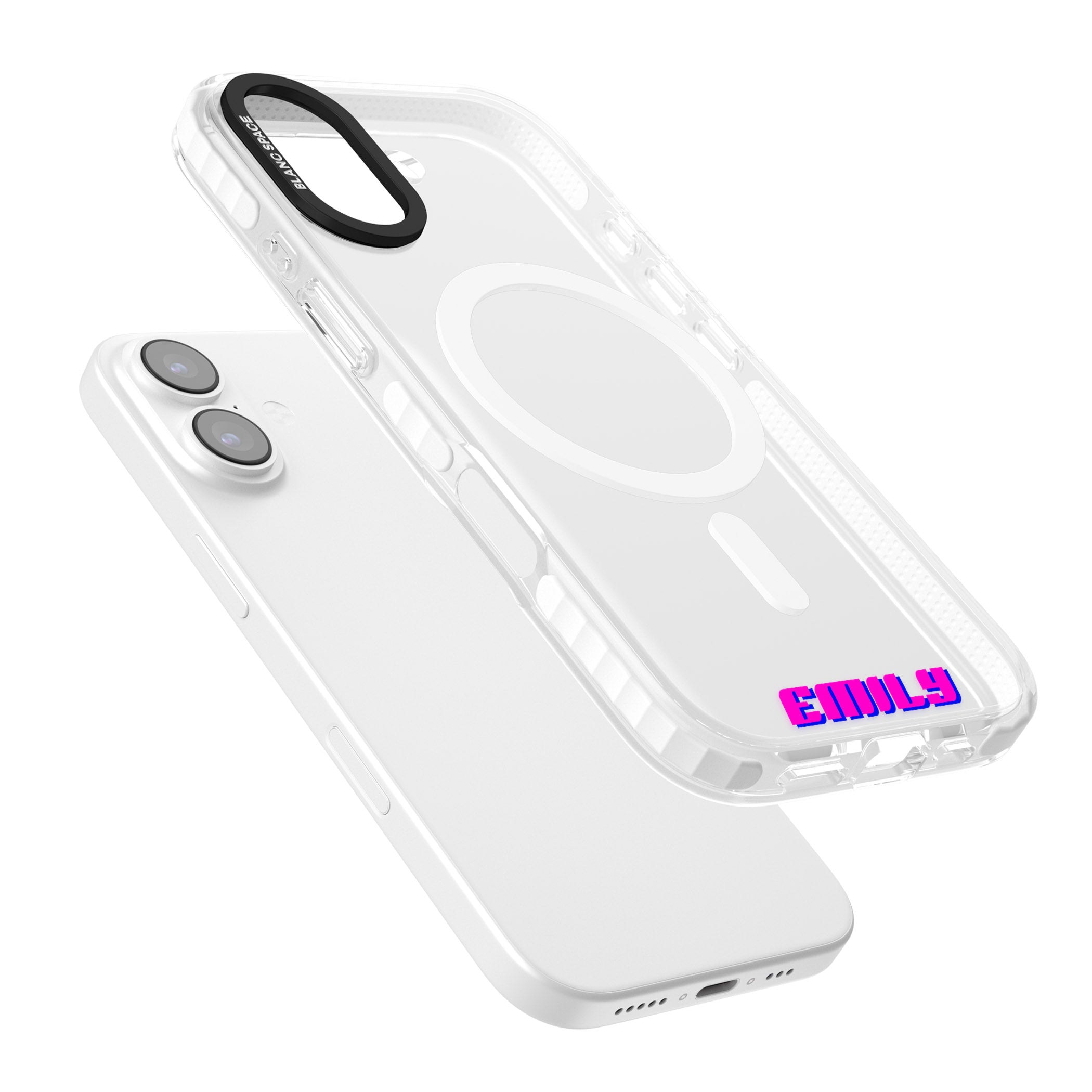 Personalised Cool Bottom Name iPhone 17 Impact Pro Clear Phone Case Colours