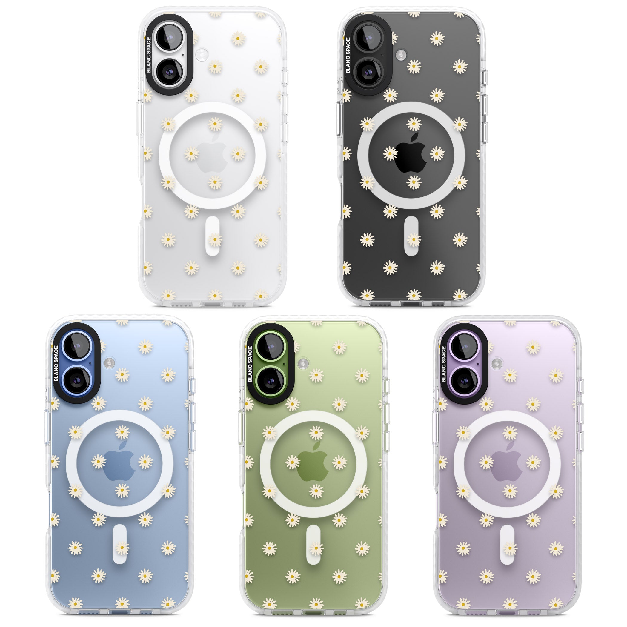 Daisy Pop Floral iPhone 17 Impact Pro Clear Phone Case APT Impact Protection