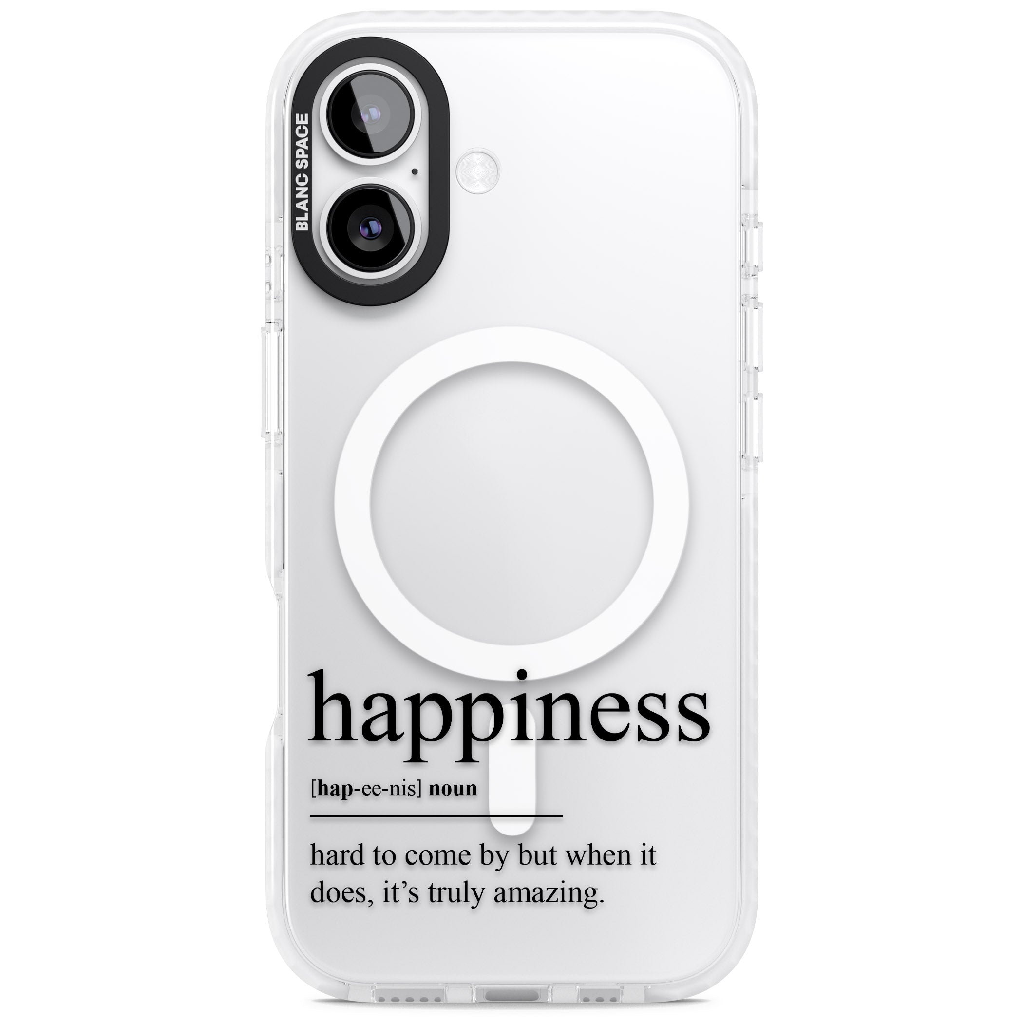 Happiness iPhone 17 Impact Pro Clear Phone Case