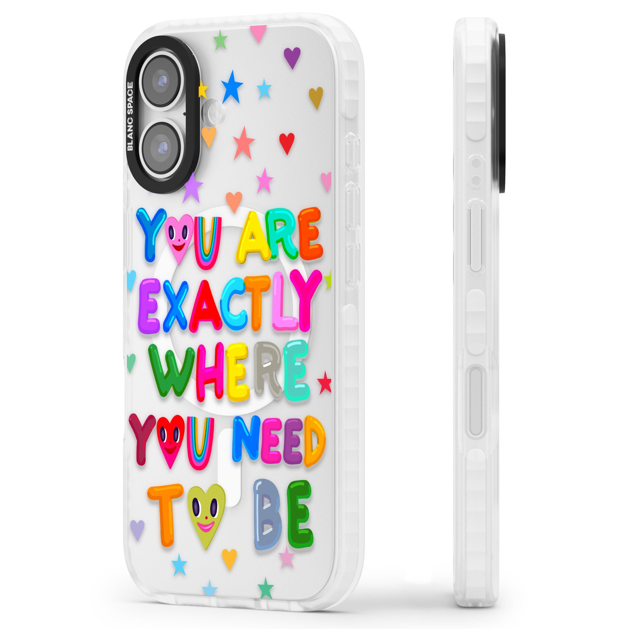 Exactly Where You Need To Be iPhone 17 Impact Pro Clear Phone Case Side Profile